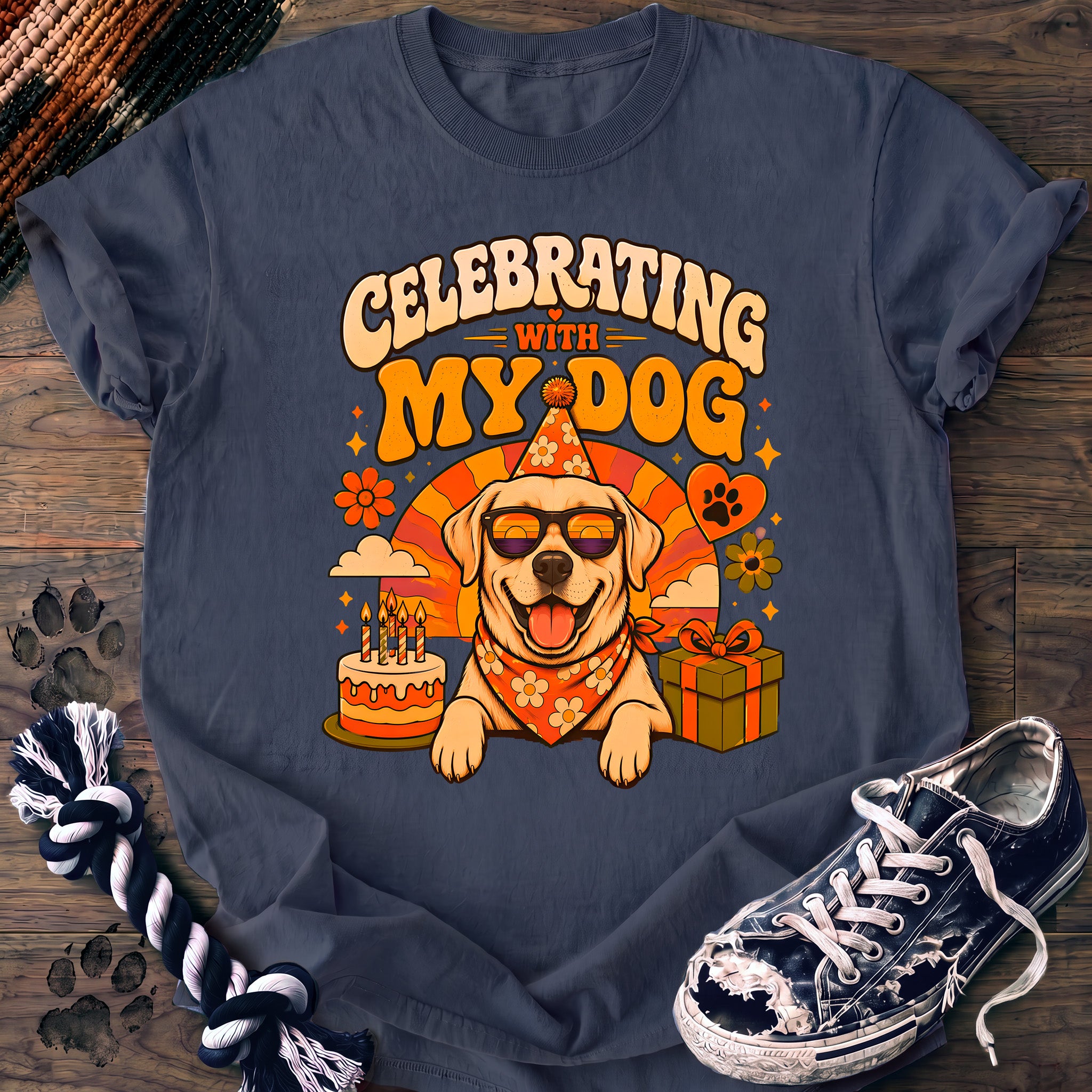 PAWSSION CLUB t-shirt in BlueJean color - SKU PC-0081