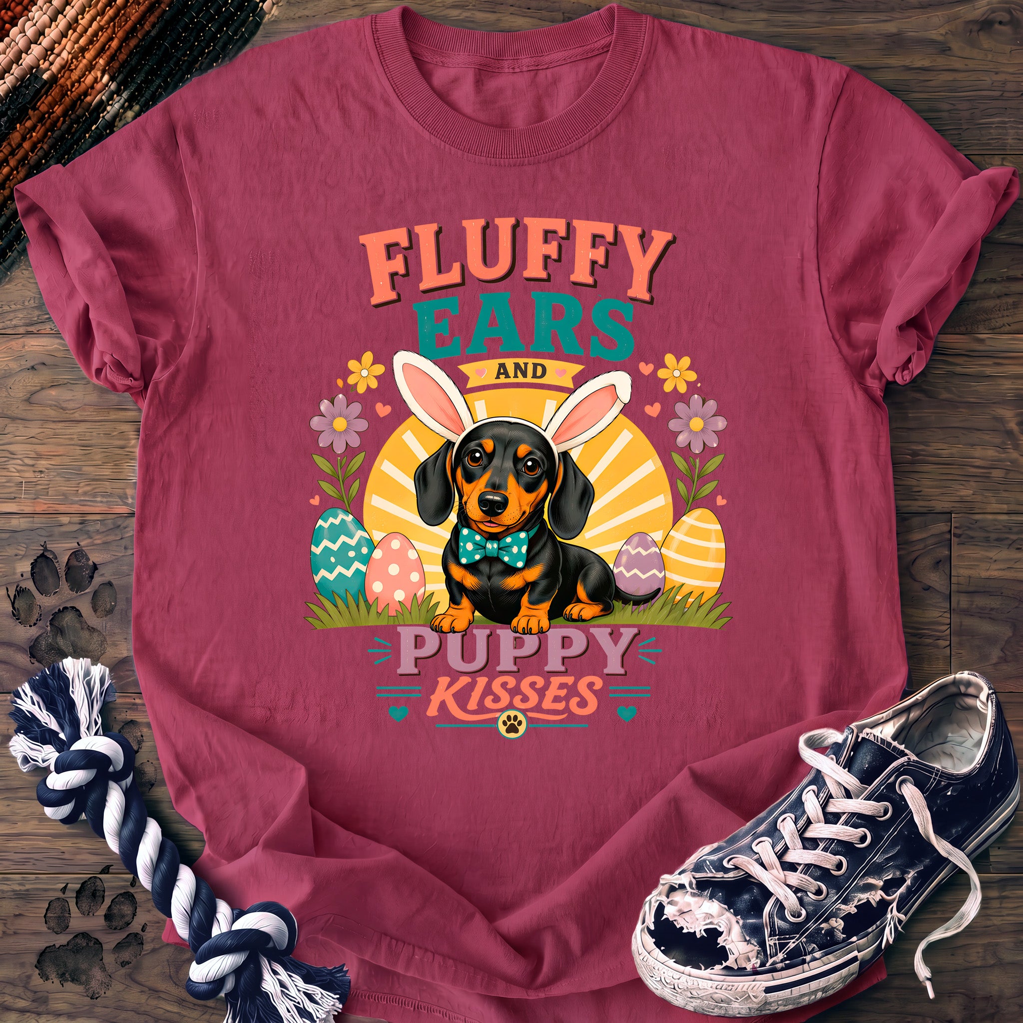PAWSSION CLUB t-shirt in Crunchberry color - SKU PC-0082
