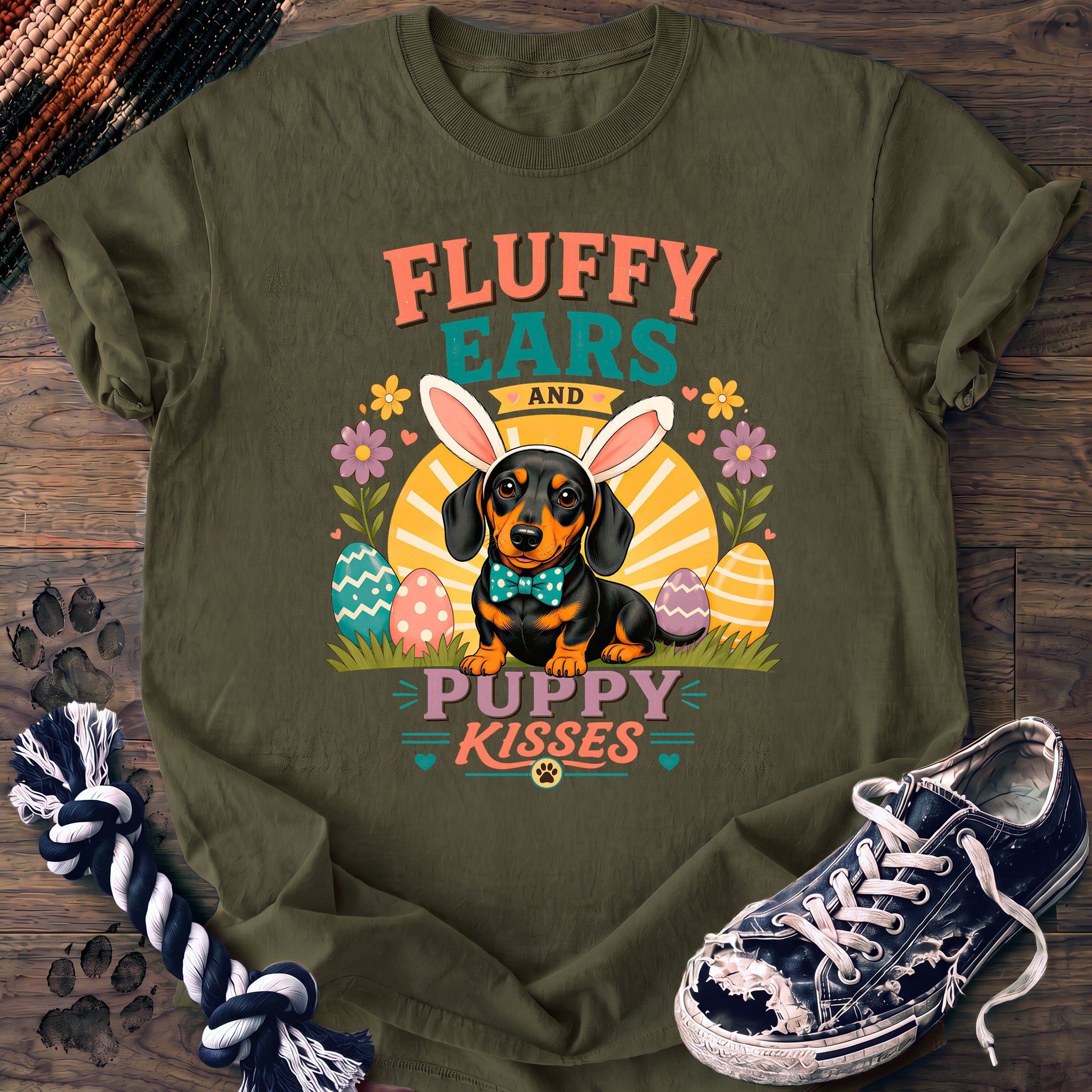 PAWSSION CLUB t-shirt in Moss color - SKU PC-0082