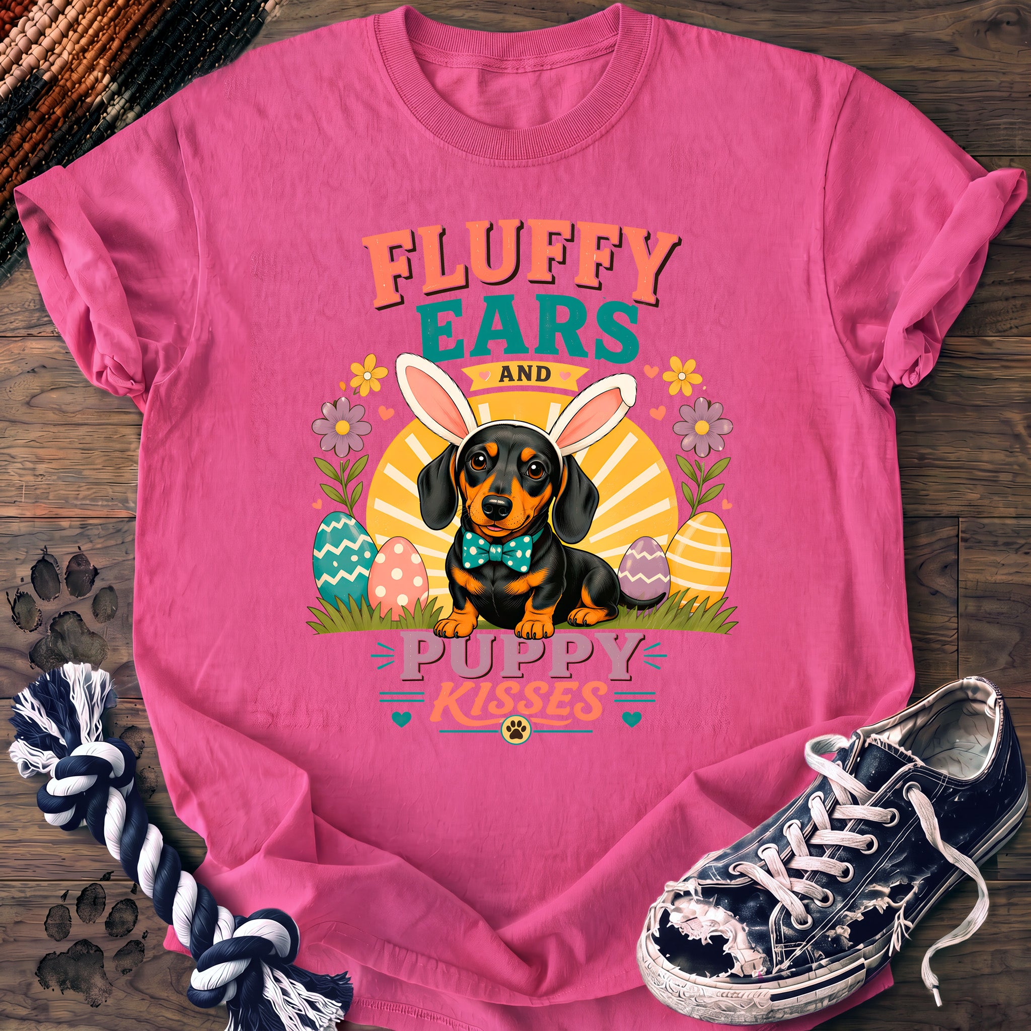 PAWSSION CLUB t-shirt in NeonPink color - SKU PC-0082