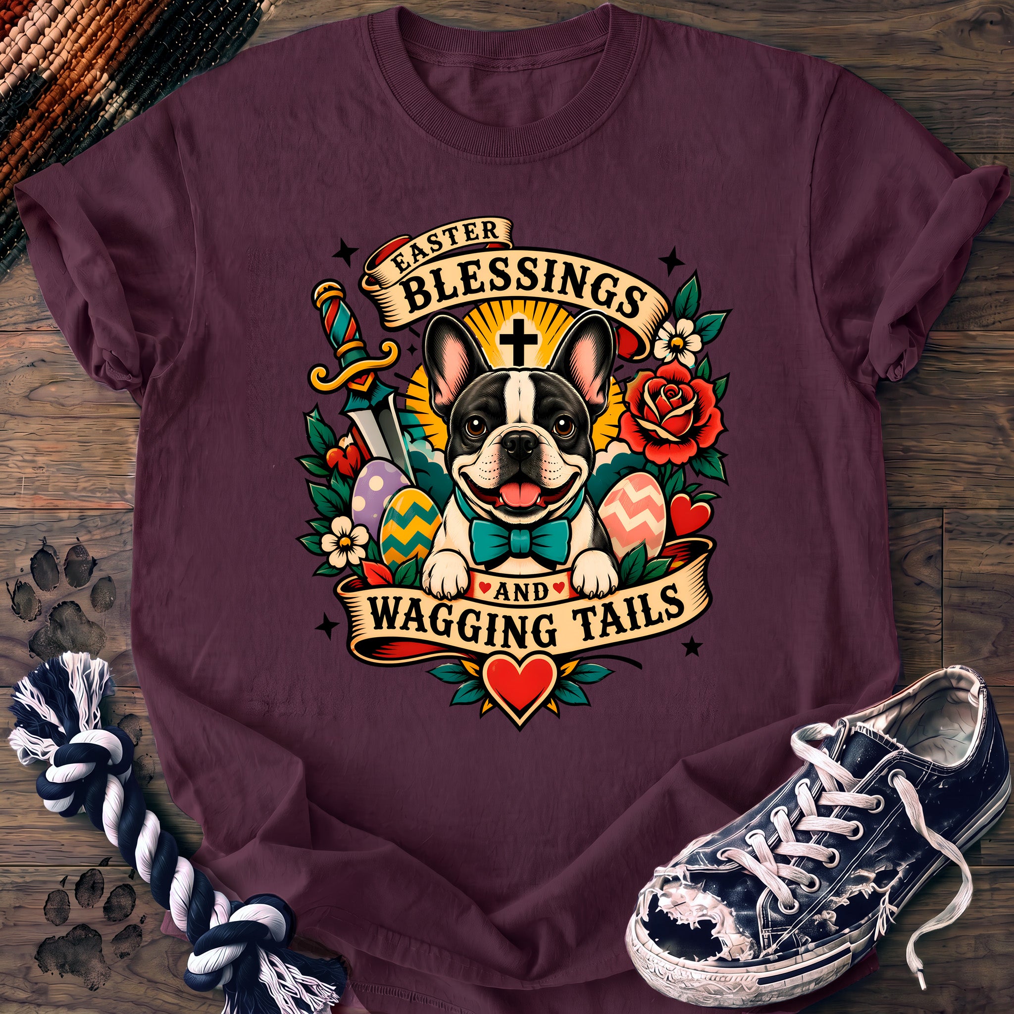 PAWSSION CLUB t-shirt in Berry color - SKU PC-0083