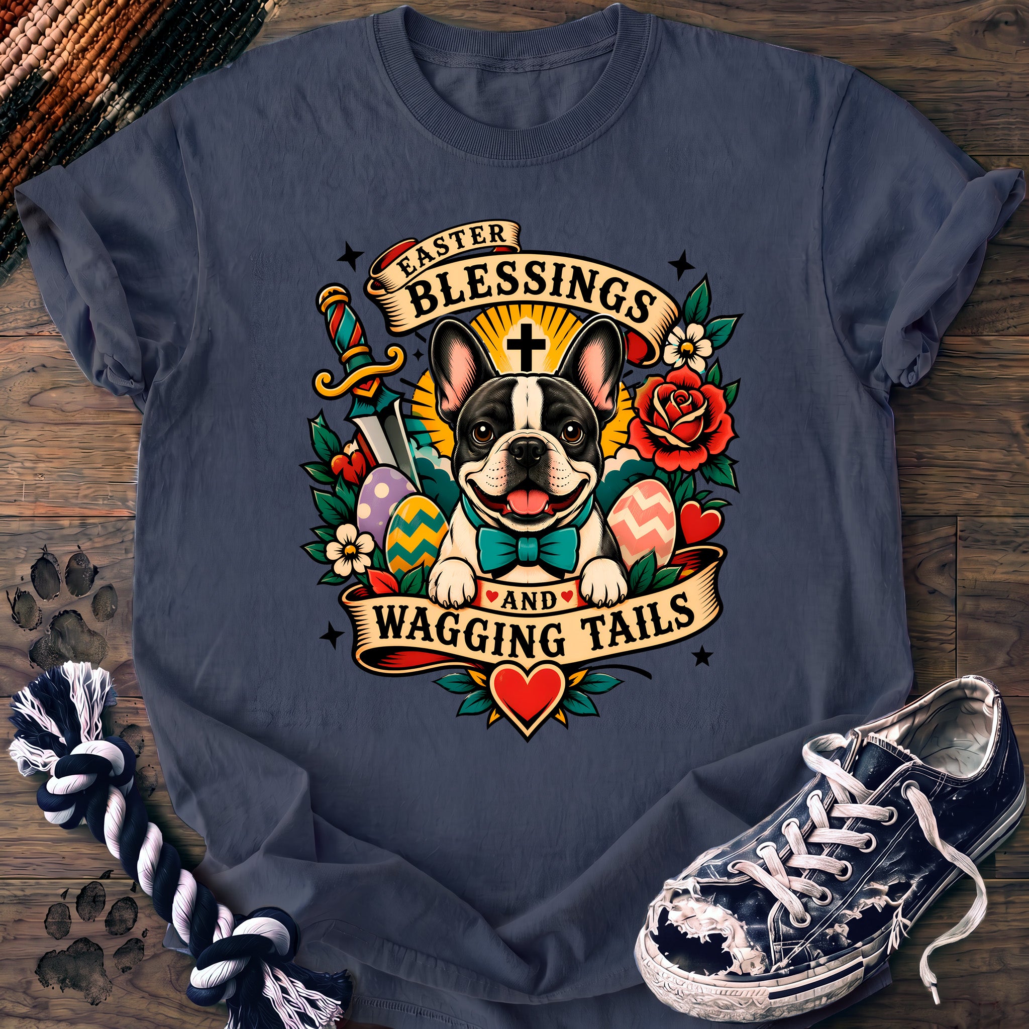 PAWSSION CLUB t-shirt in BlueJean color - SKU PC-0083