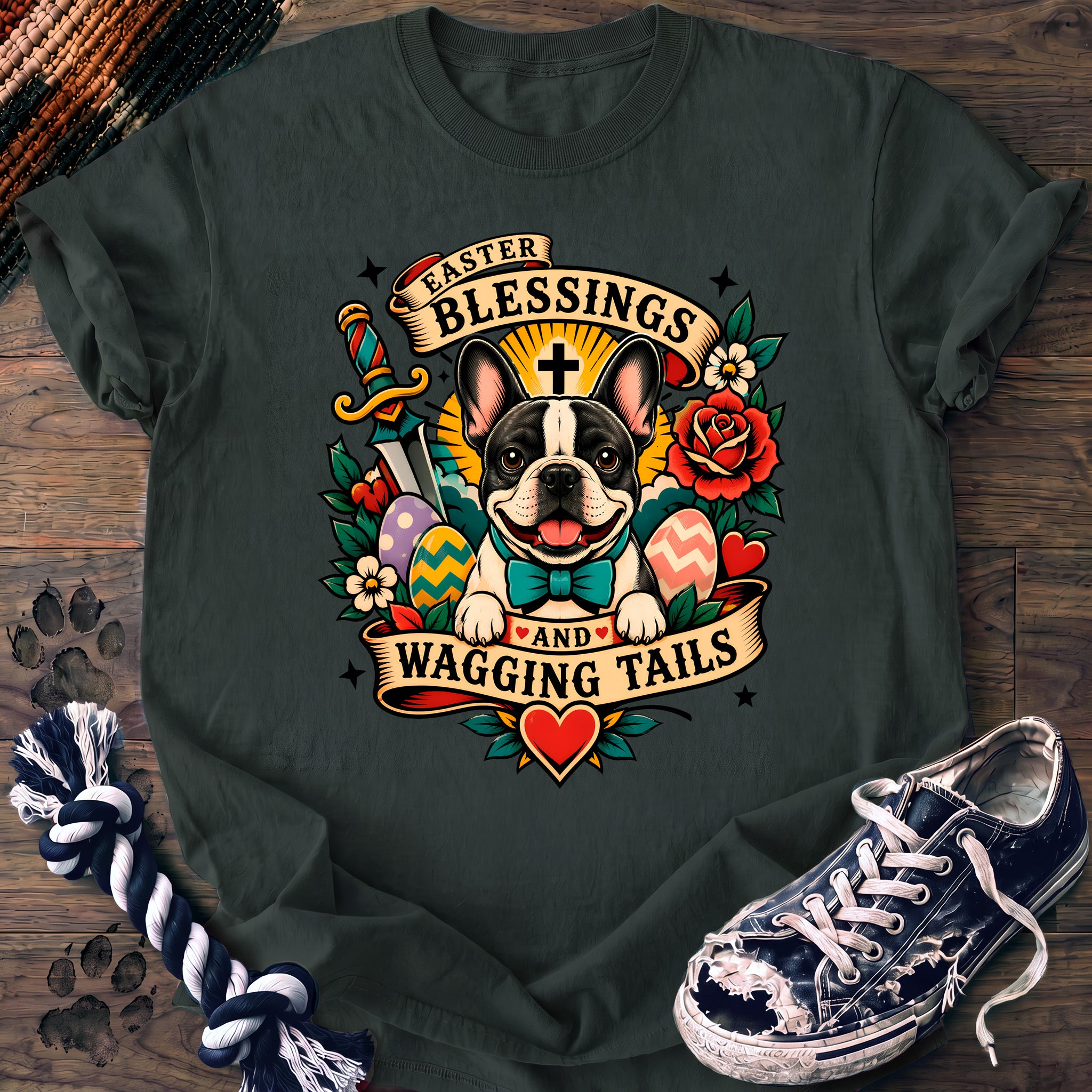 PAWSSION CLUB t-shirt in BlueSpruce color - SKU PC-0083