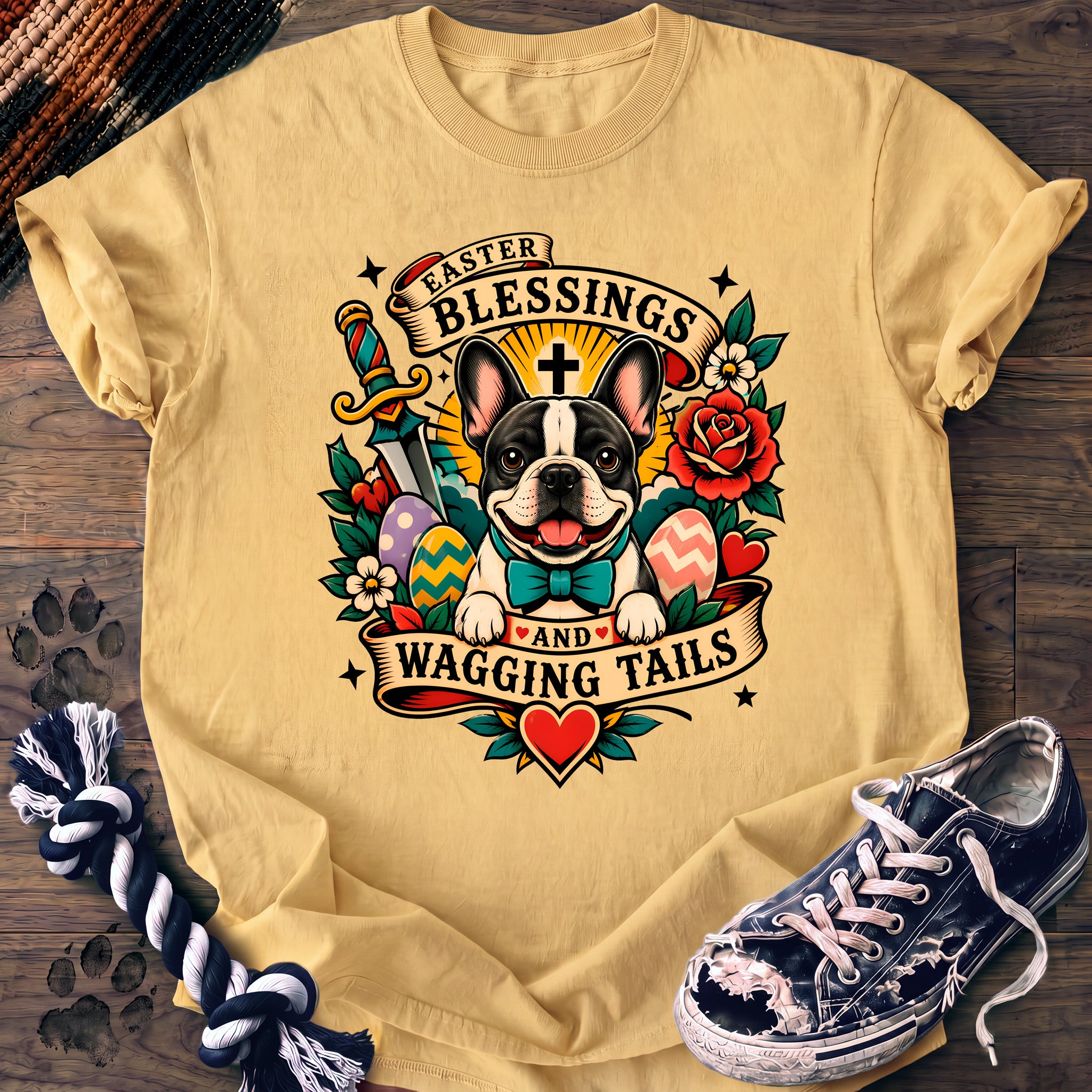 PAWSSION CLUB t-shirt in Butter color - SKU PC-0083