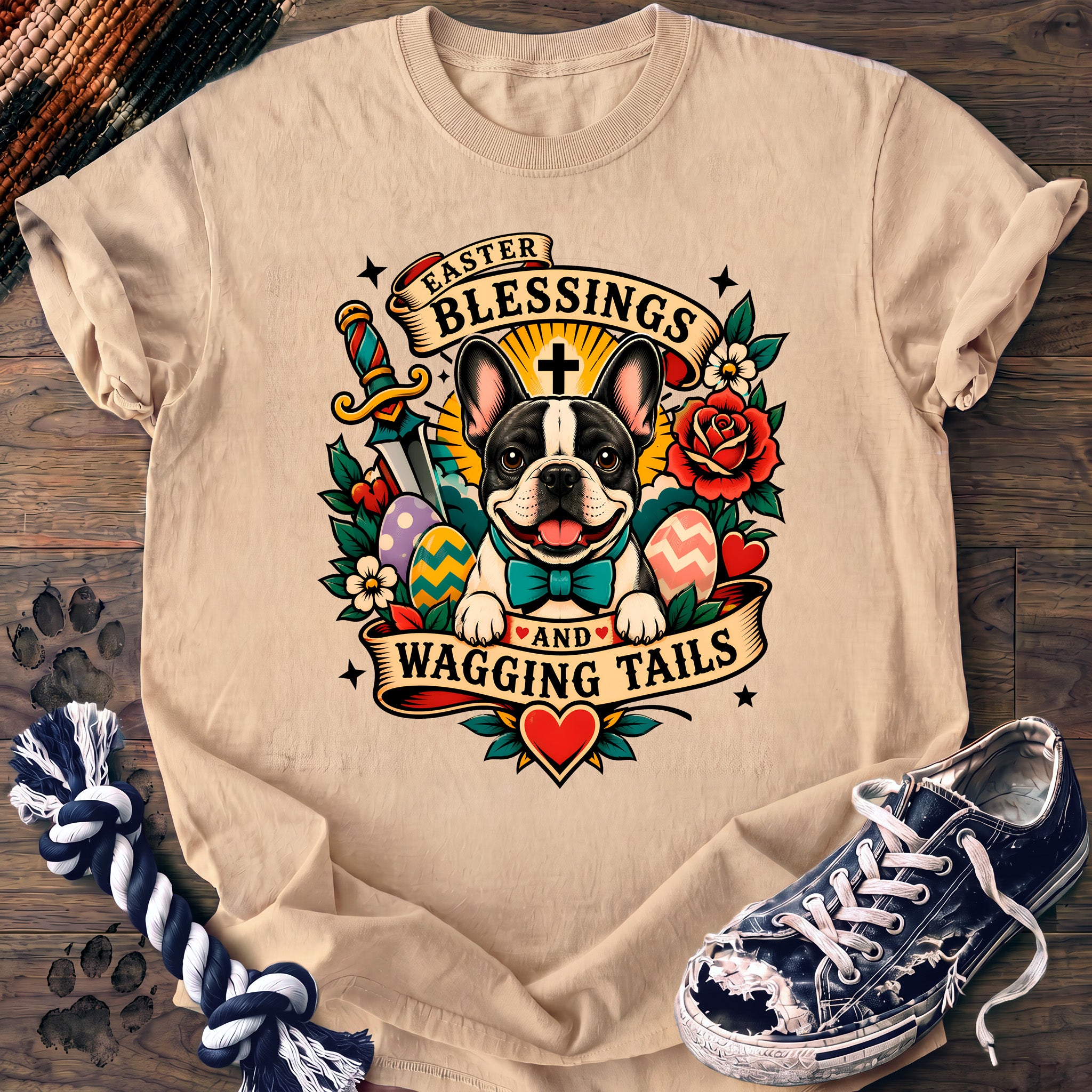PAWSSION CLUB t-shirt in Ivory color - SKU PC-0083