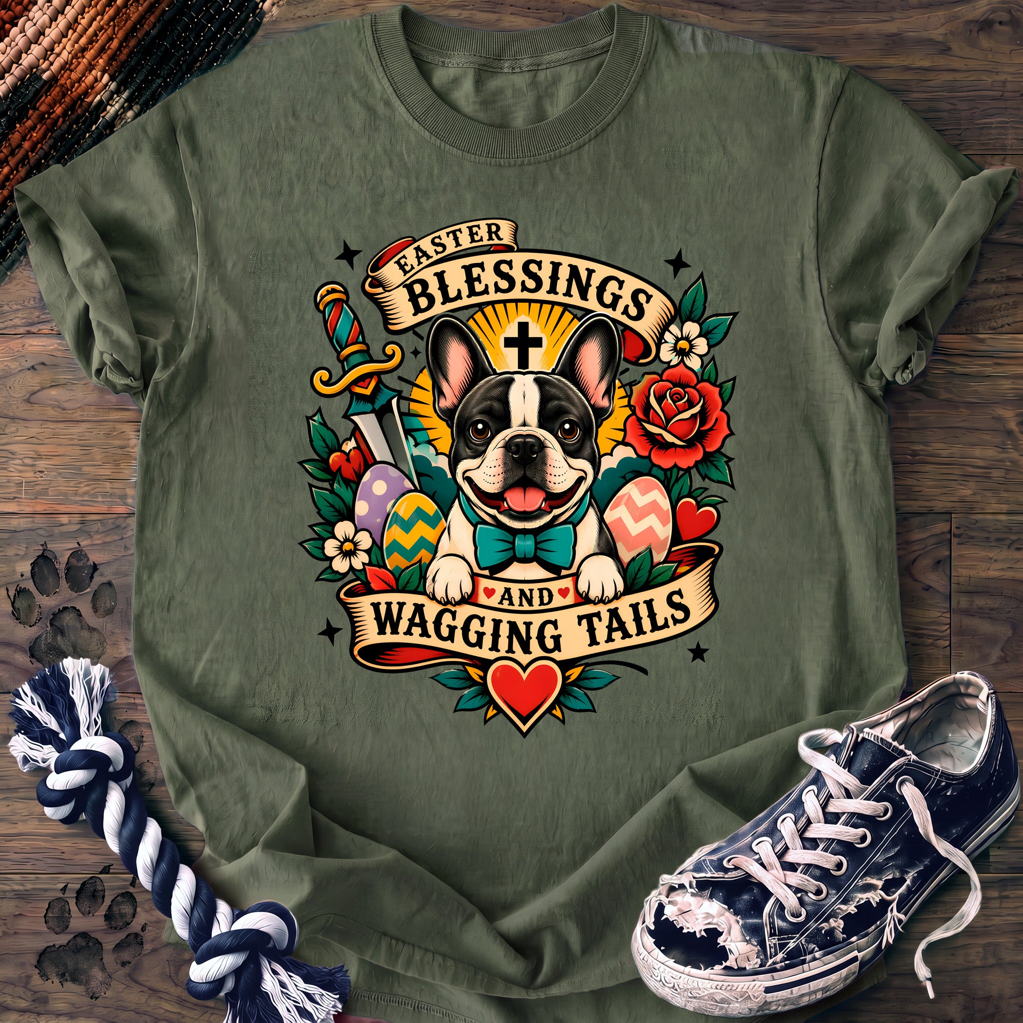 PAWSSION CLUB t-shirt in LightGreen color - SKU PC-0083
