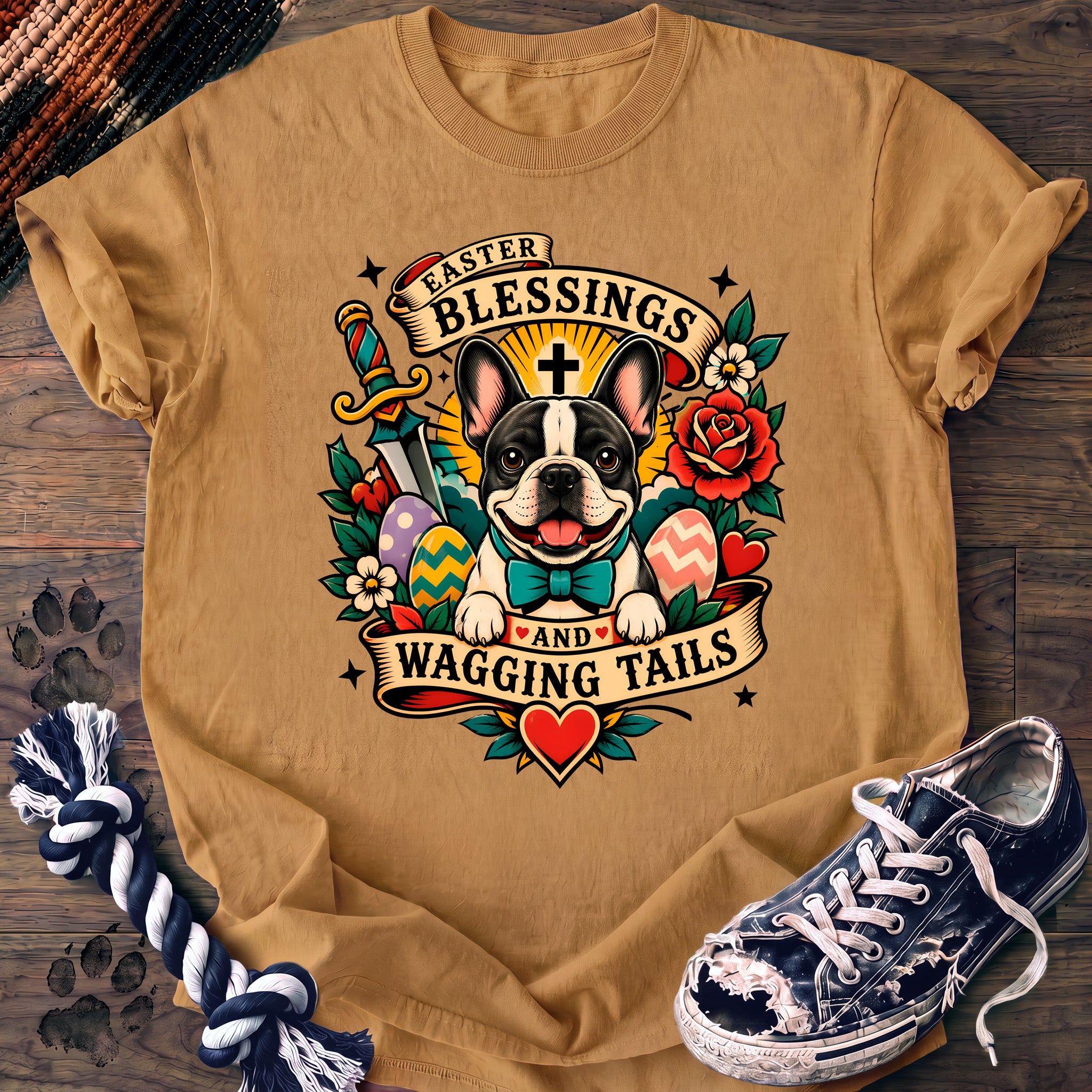 PAWSSION CLUB t-shirt in Mustard color - SKU PC-0083