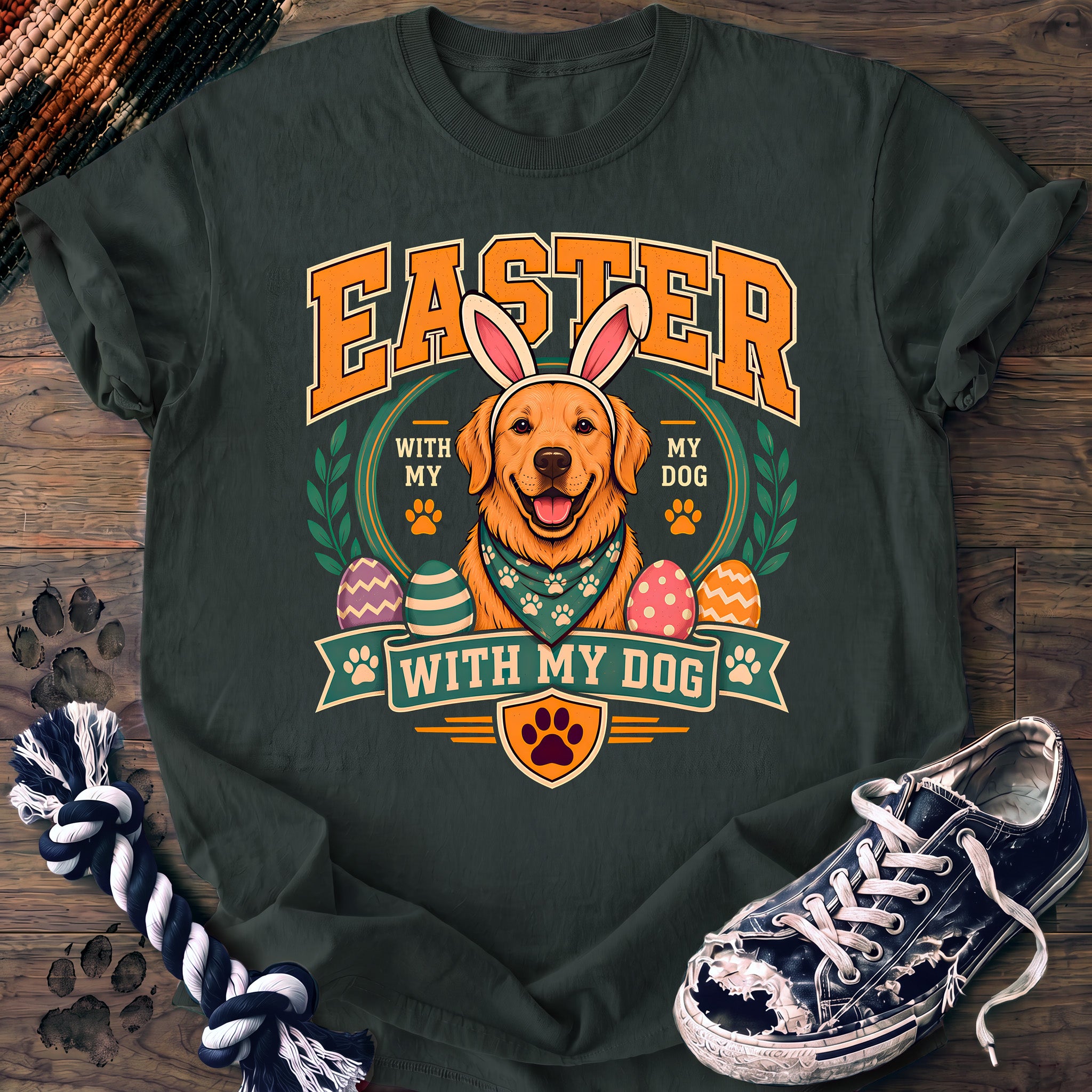 PAWSSION CLUB t-shirt in BlueSpruce color - SKU PC-0084