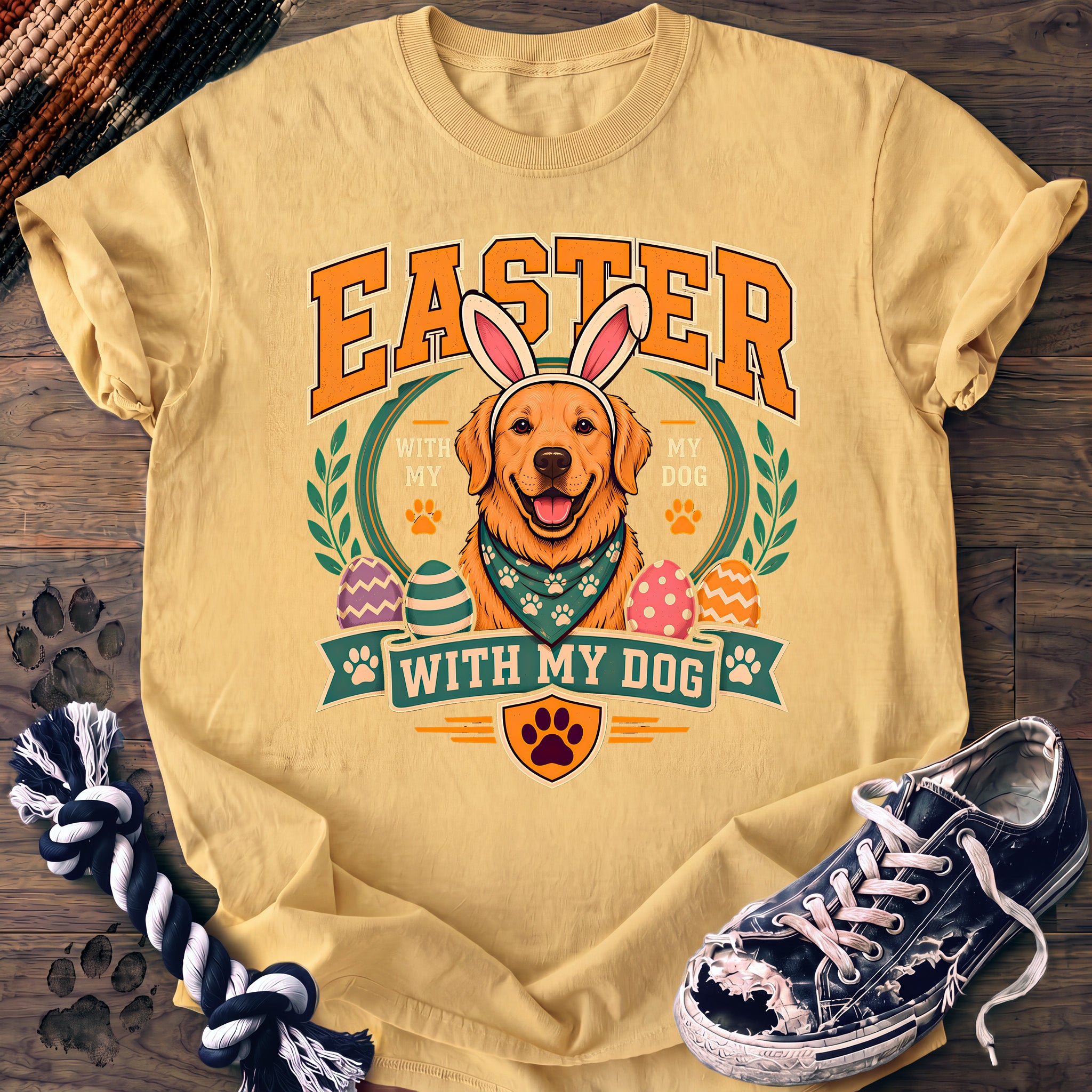 PAWSSION CLUB t-shirt in Butter color - SKU PC-0084