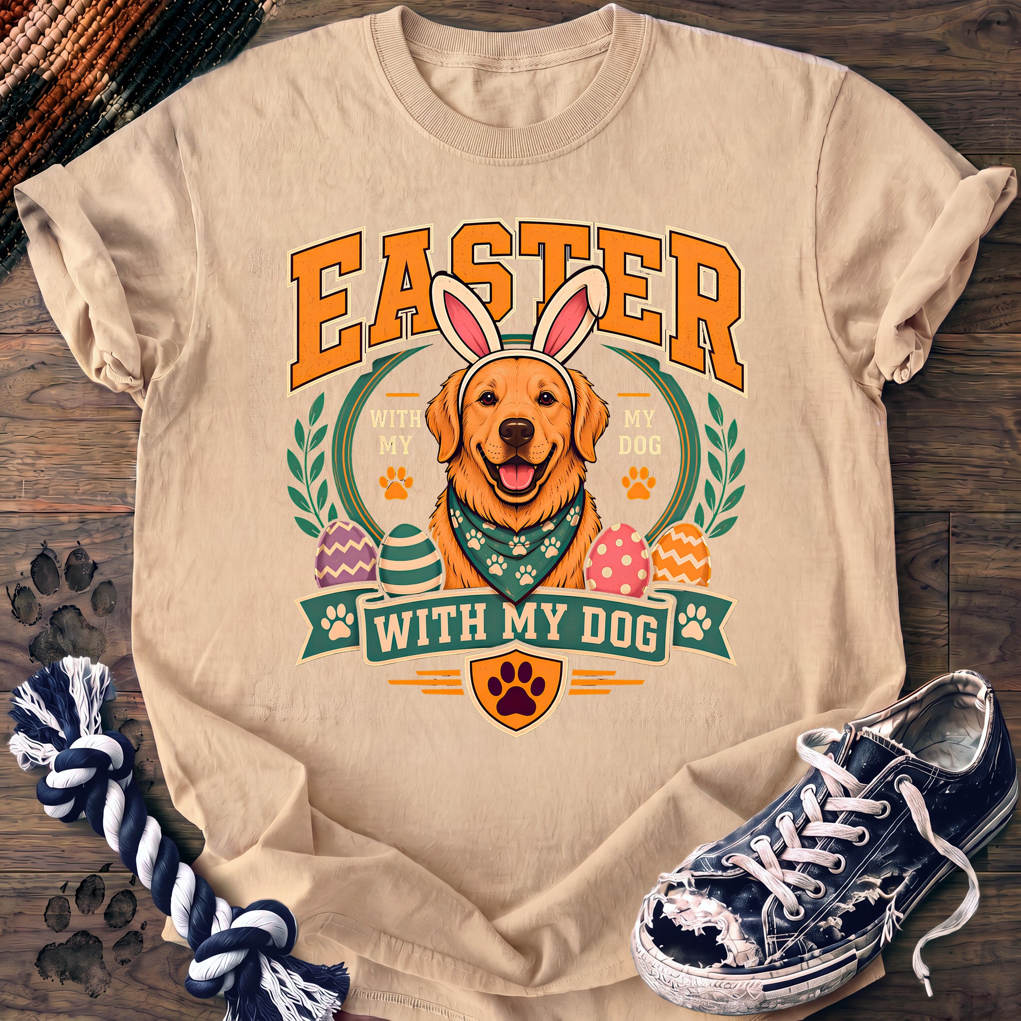 PAWSSION CLUB t-shirt in Ivory color - SKU PC-0084