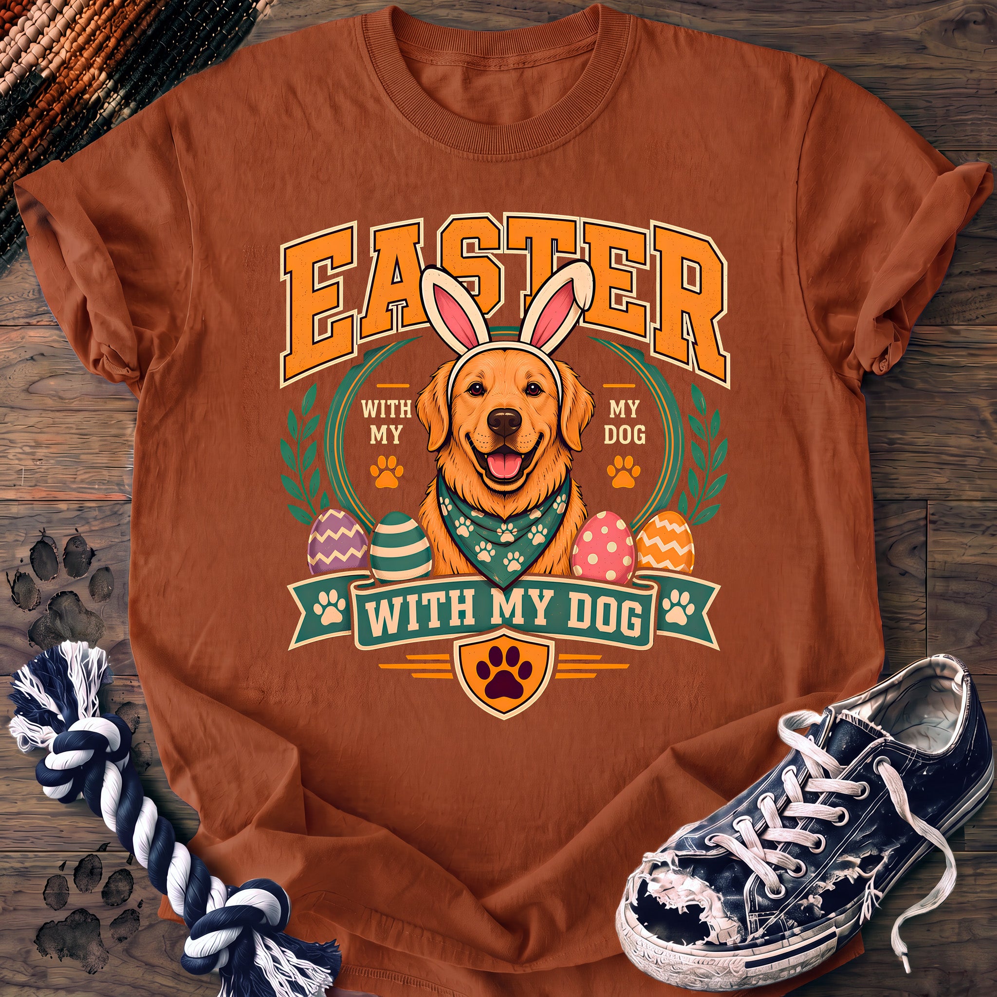 PAWSSION CLUB t-shirt in Yam color - SKU PC-0084