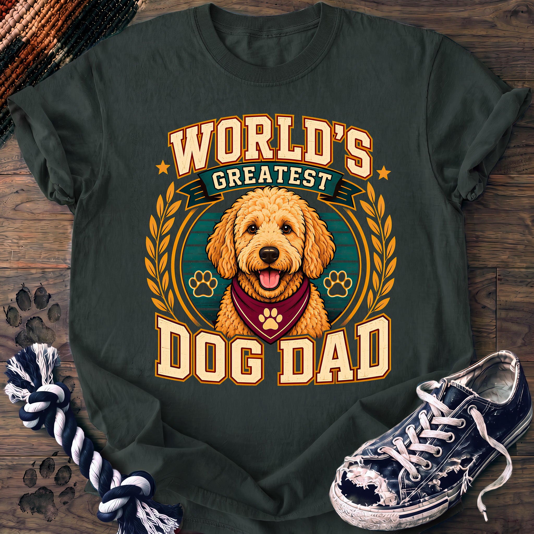 PAWSSION CLUB t-shirt in BlueSpruce color - SKU PC-0085