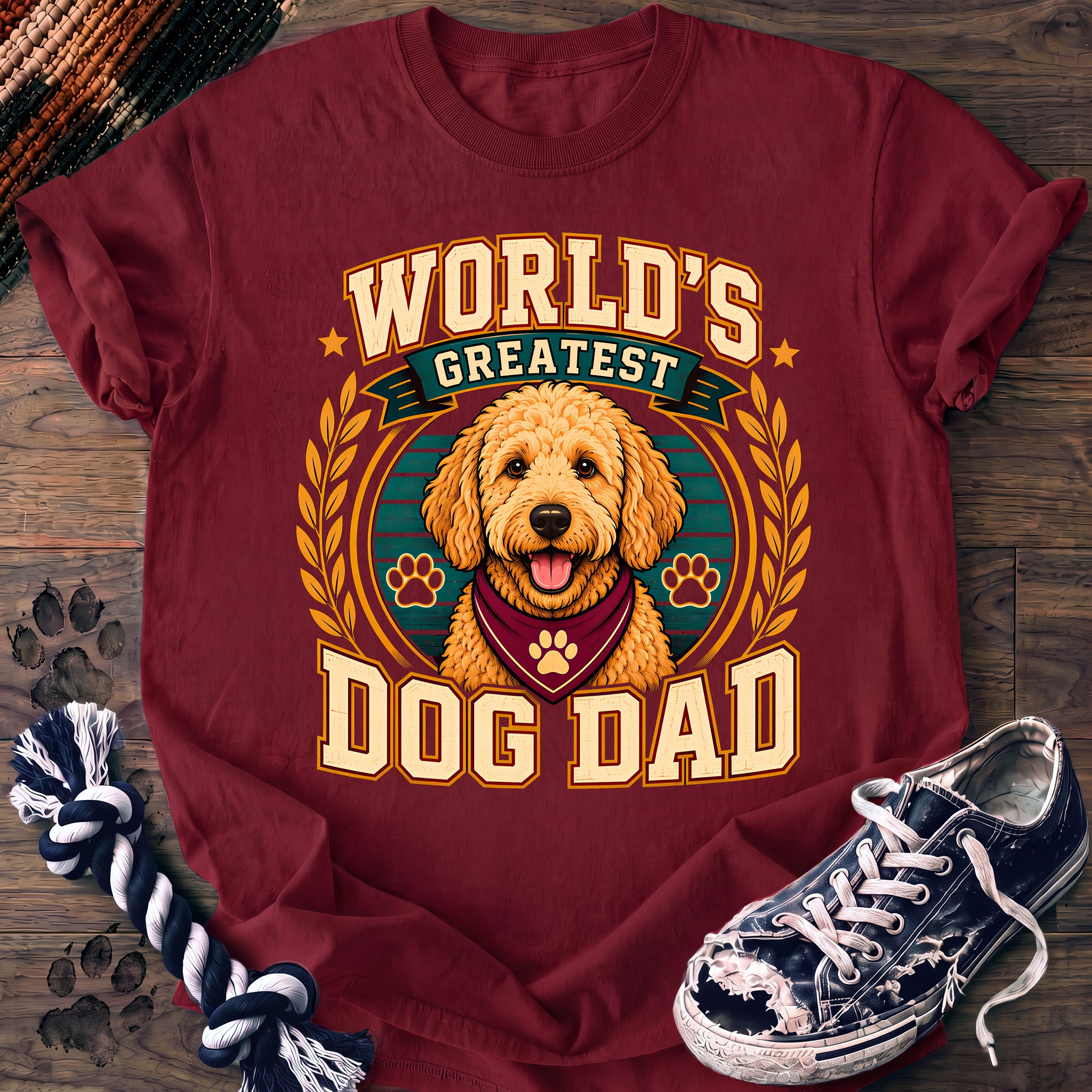 PAWSSION CLUB t-shirt in Crimson color - SKU PC-0085