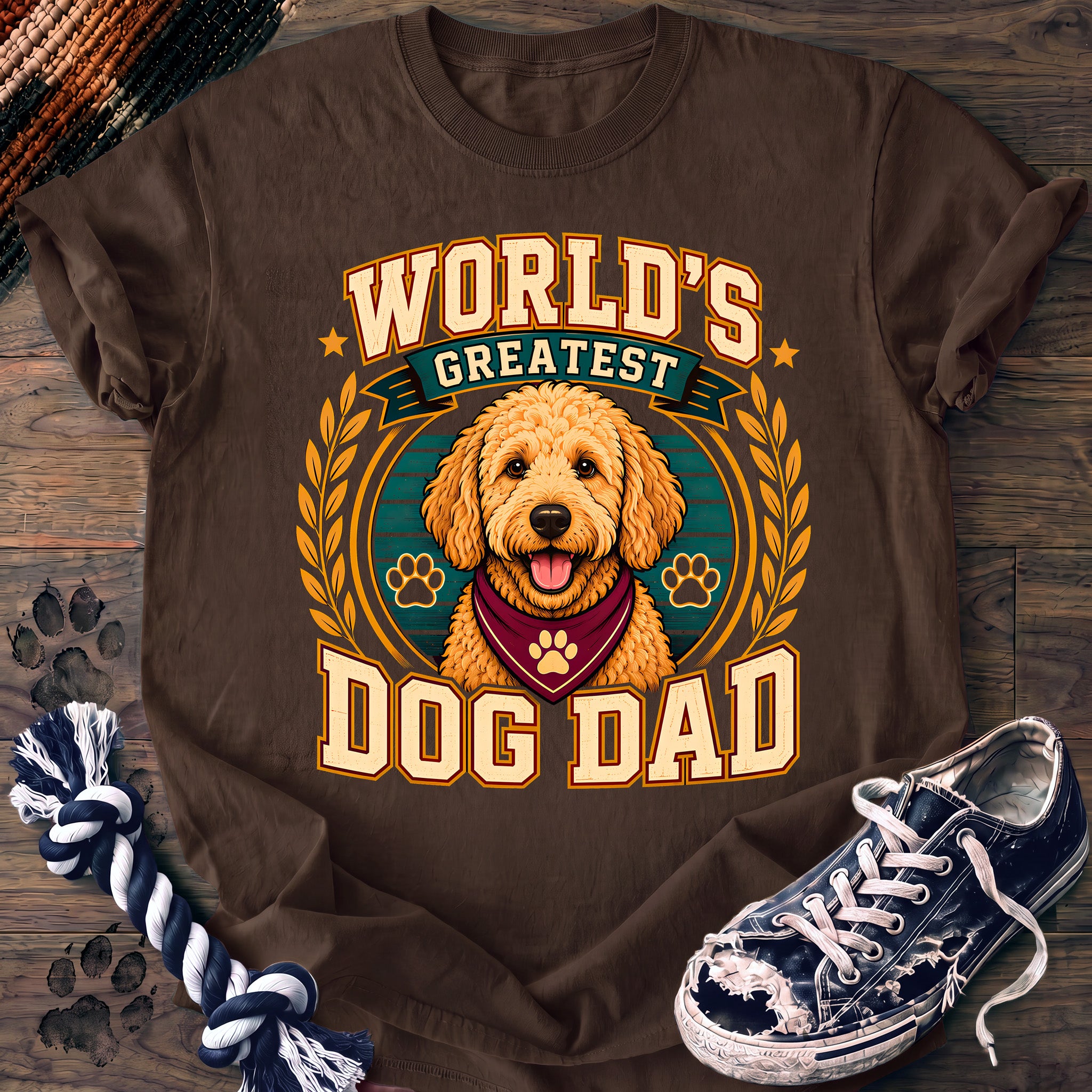 PAWSSION CLUB t-shirt in Espresso color - SKU PC-0085