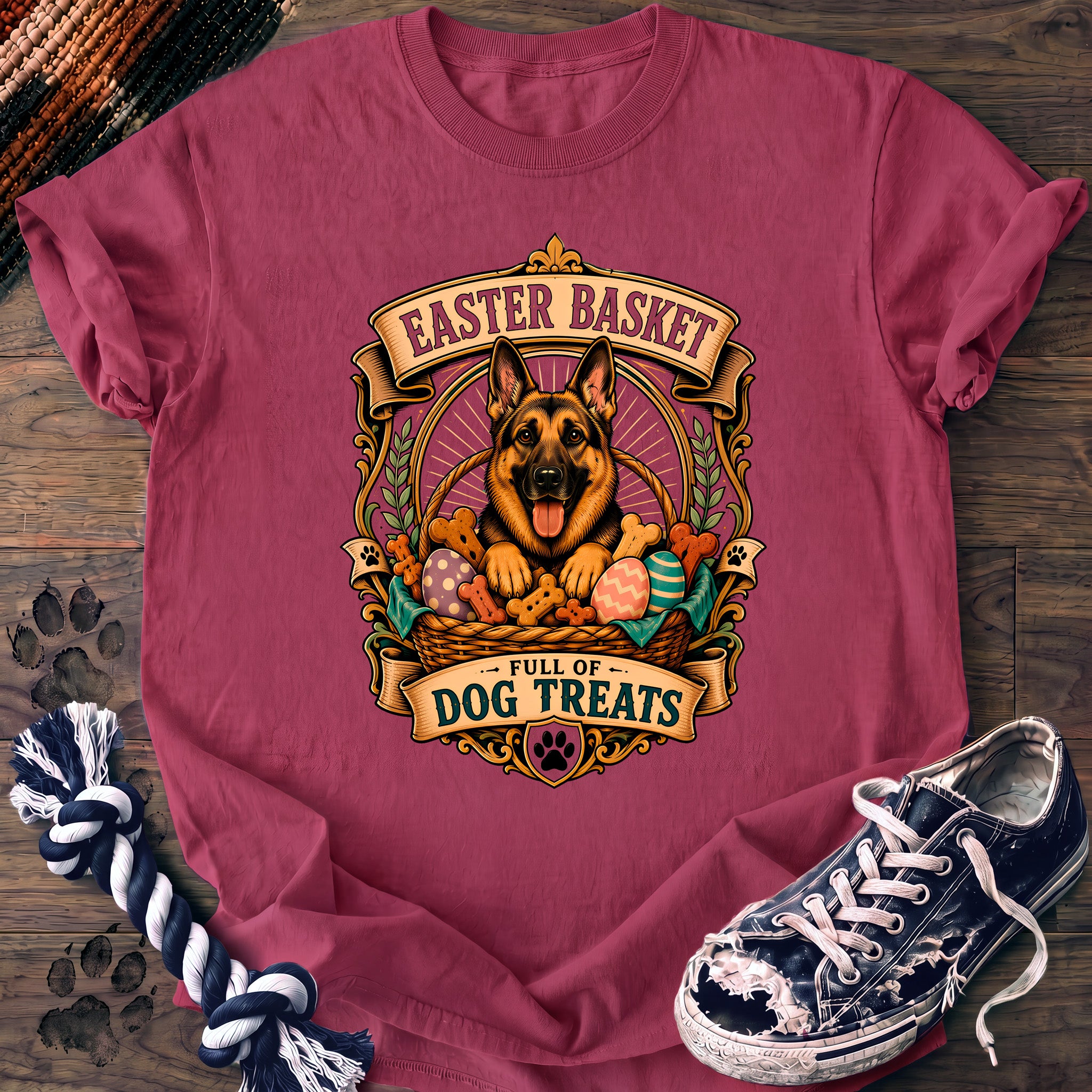 PAWSSION CLUB t-shirt in Crunchberry color - SKU PC-0086