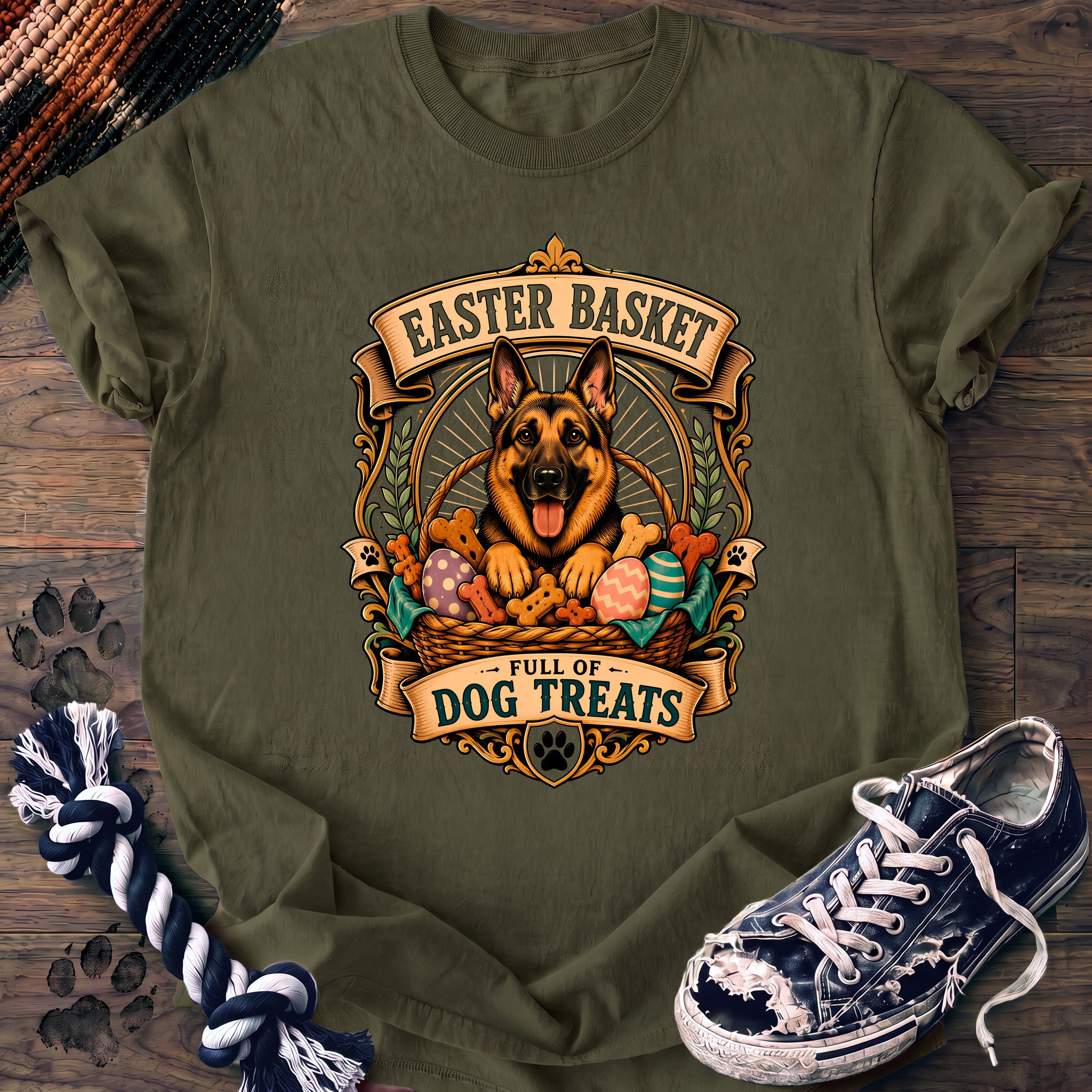PAWSSION CLUB t-shirt in Moss color - SKU PC-0086