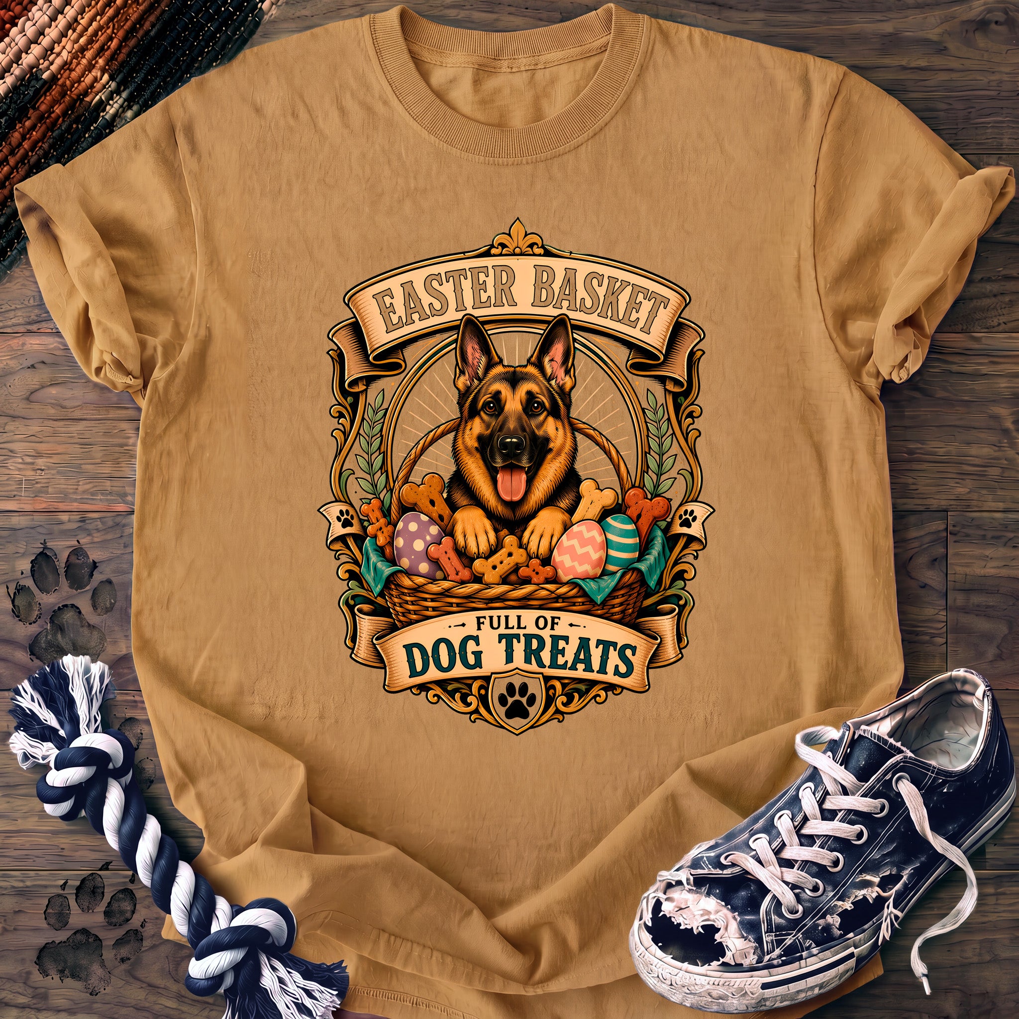 PAWSSION CLUB t-shirt in Mustard color - SKU PC-0086