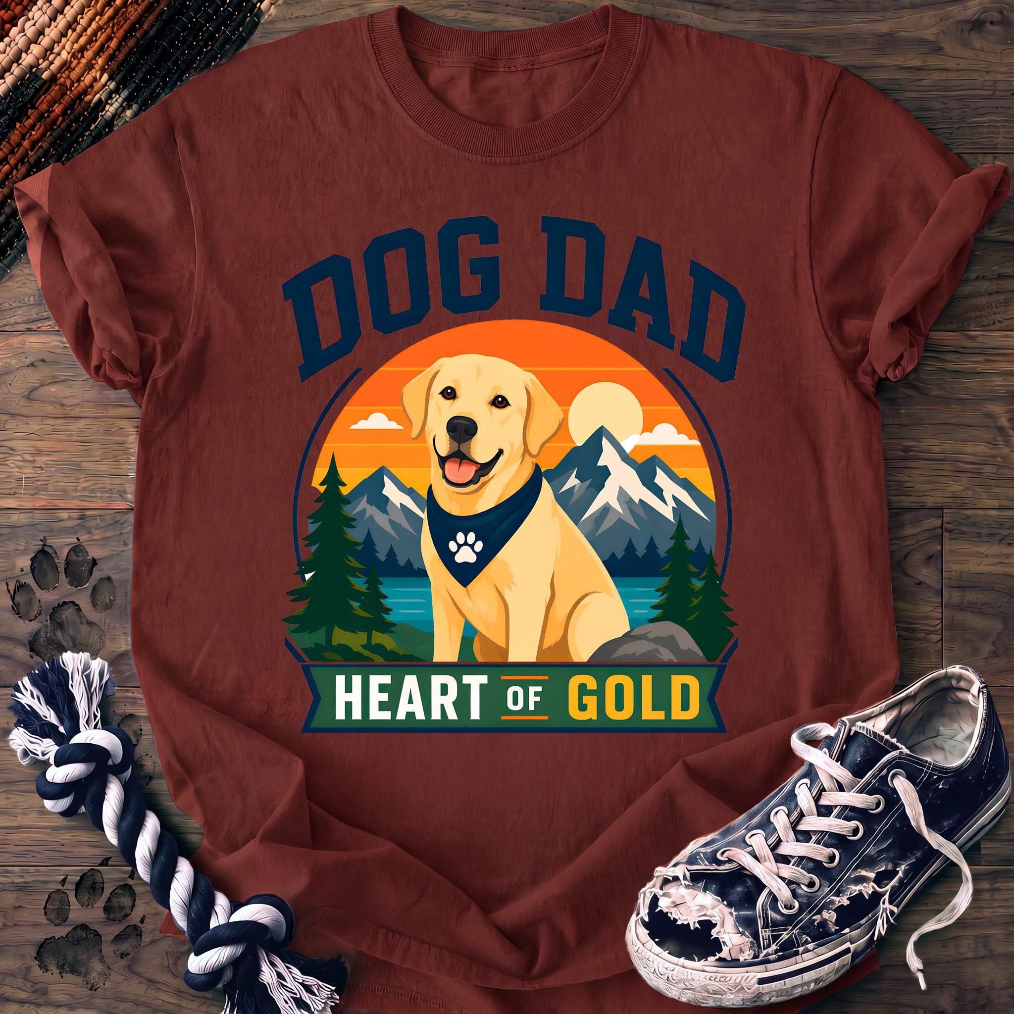 PAWSSION CLUB t-shirt in Brick color - SKU PC-0087