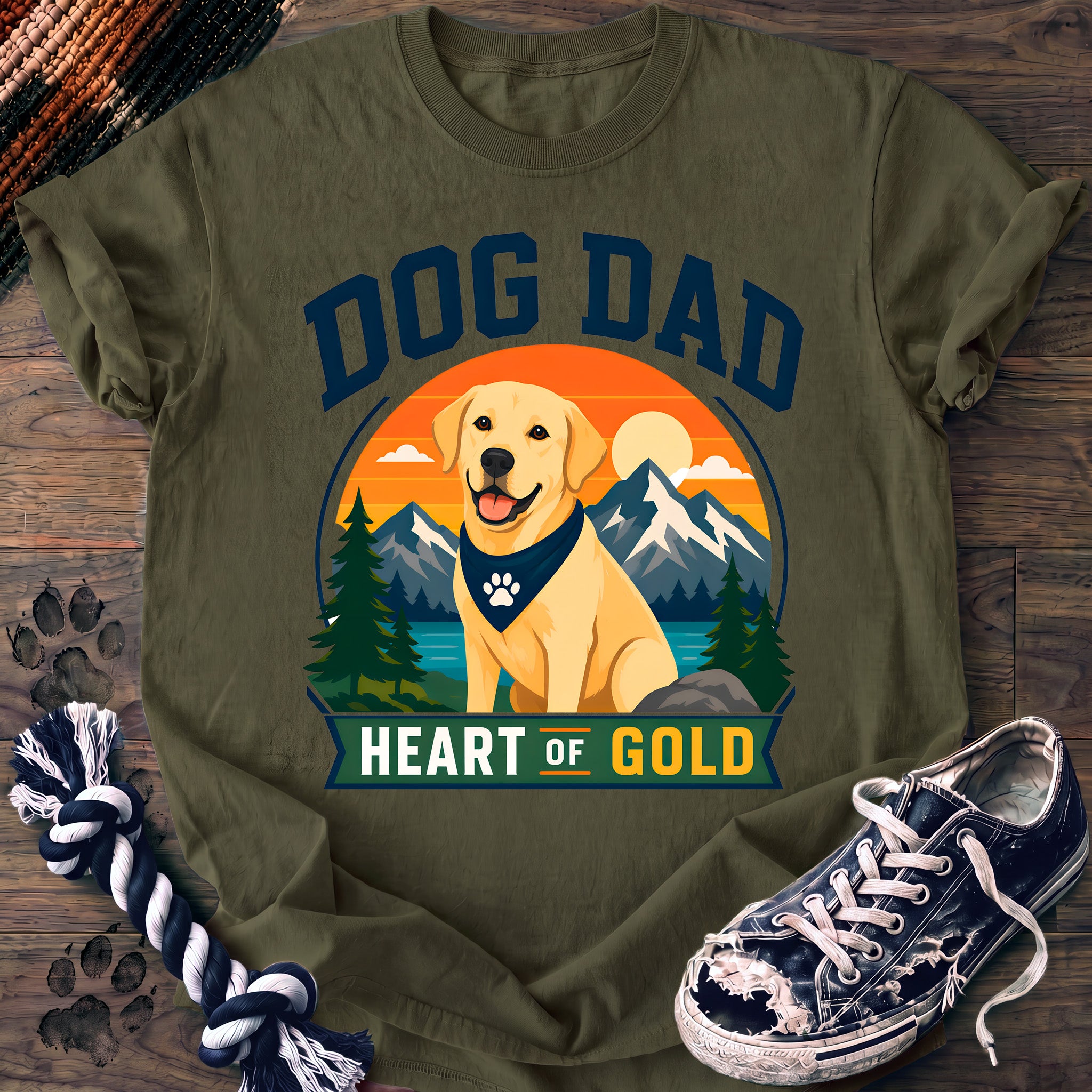 PAWSSION CLUB t-shirt in Moss color - SKU PC-0087