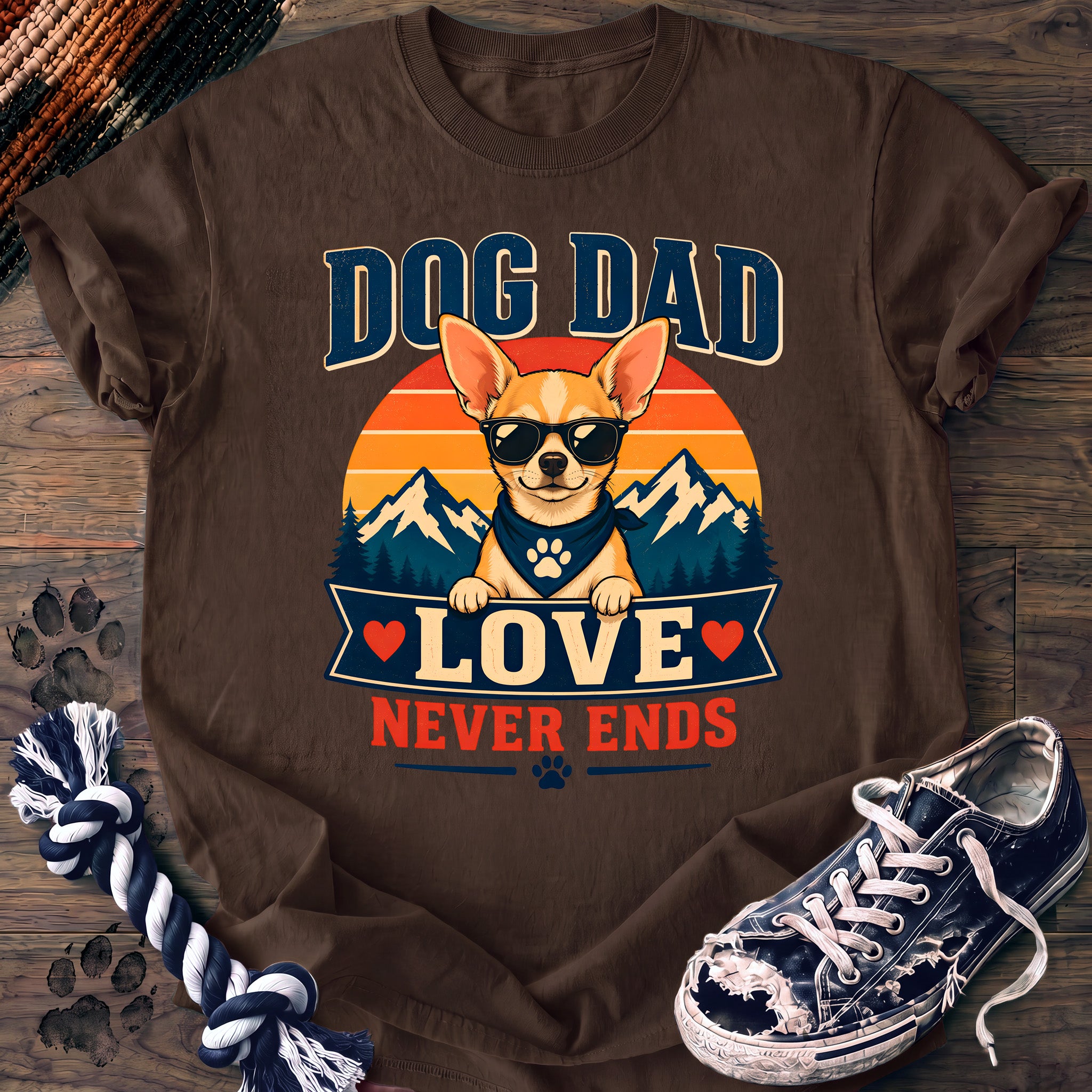 PAWSSION CLUB t-shirt in Espresso color - SKU PC-0088