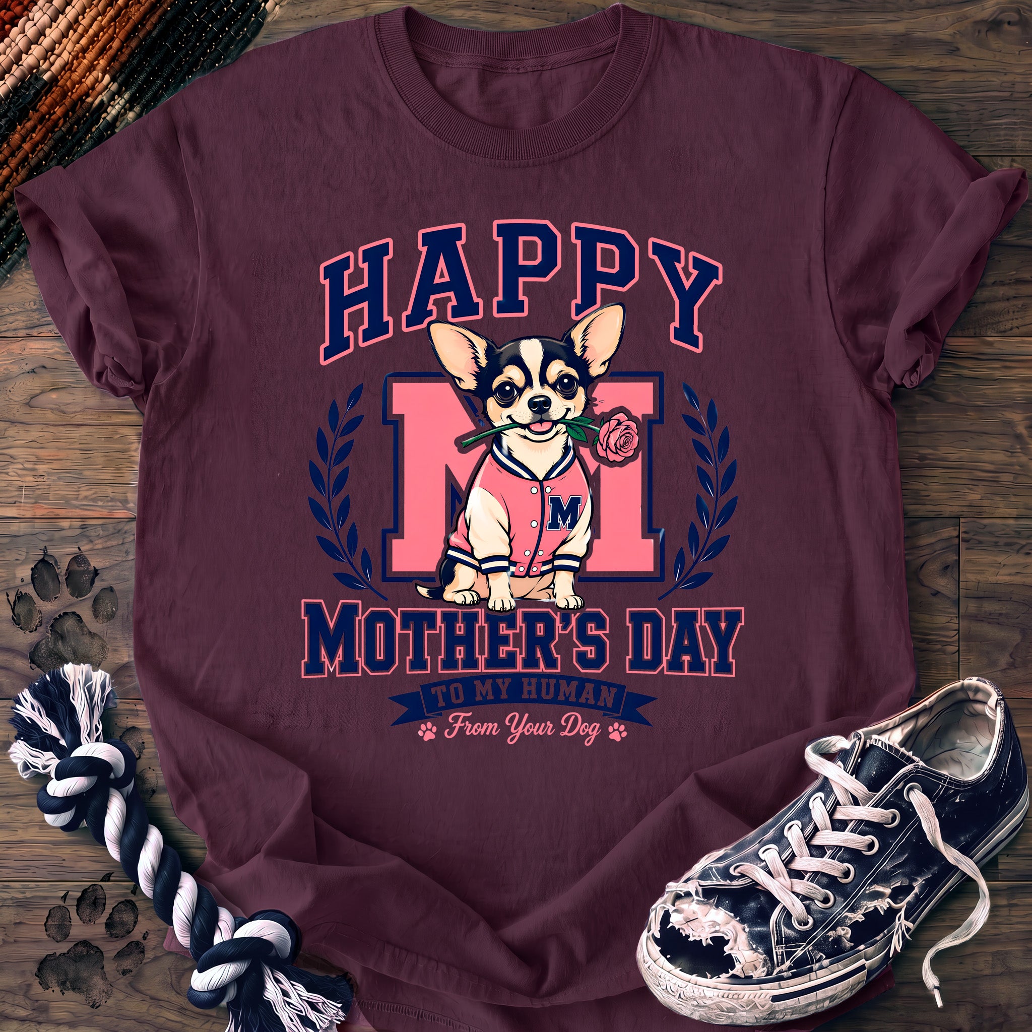 PAWSSION CLUB t-shirt in Berry color - SKU PC-0089
