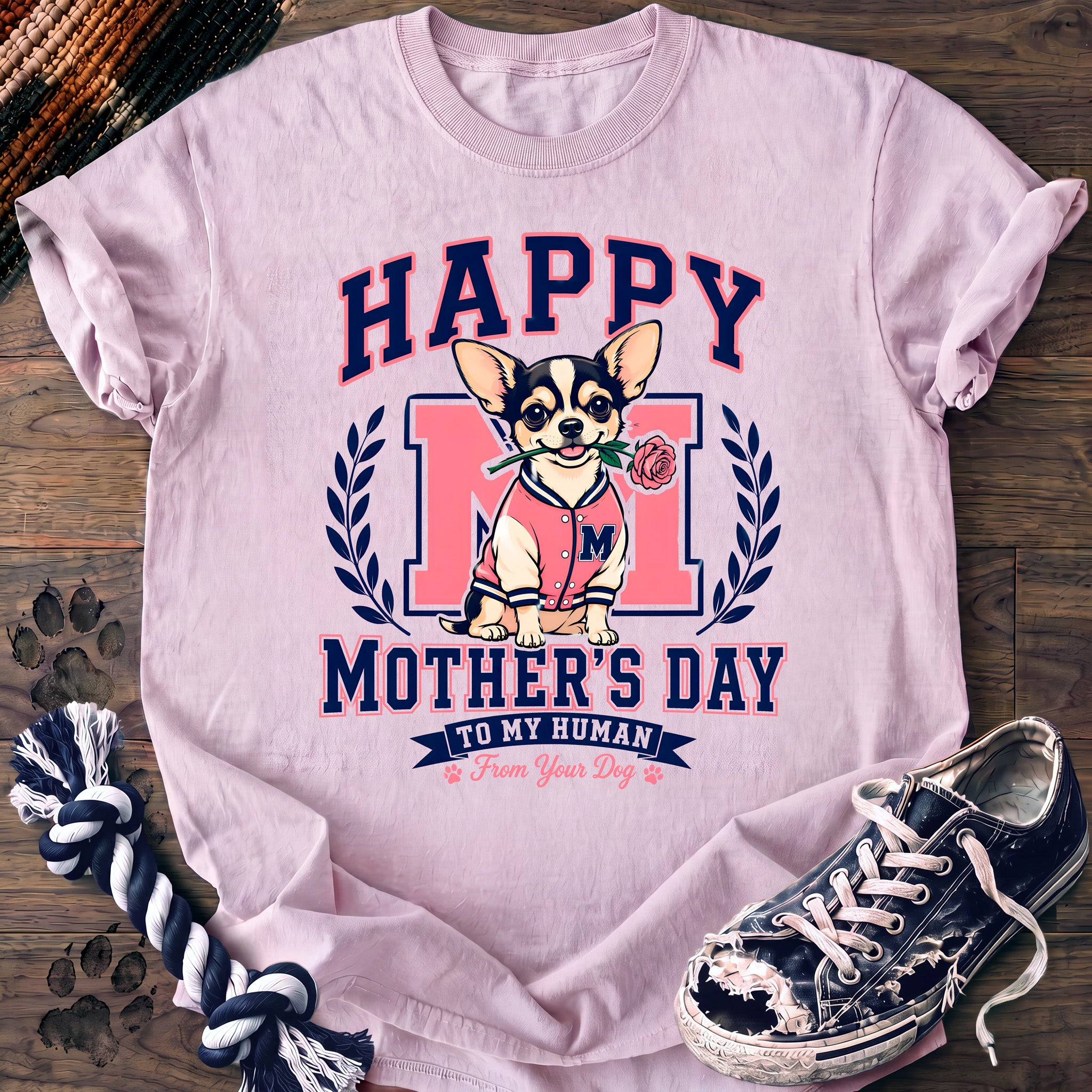 PAWSSION CLUB t-shirt in Blossom color - SKU PC-0089