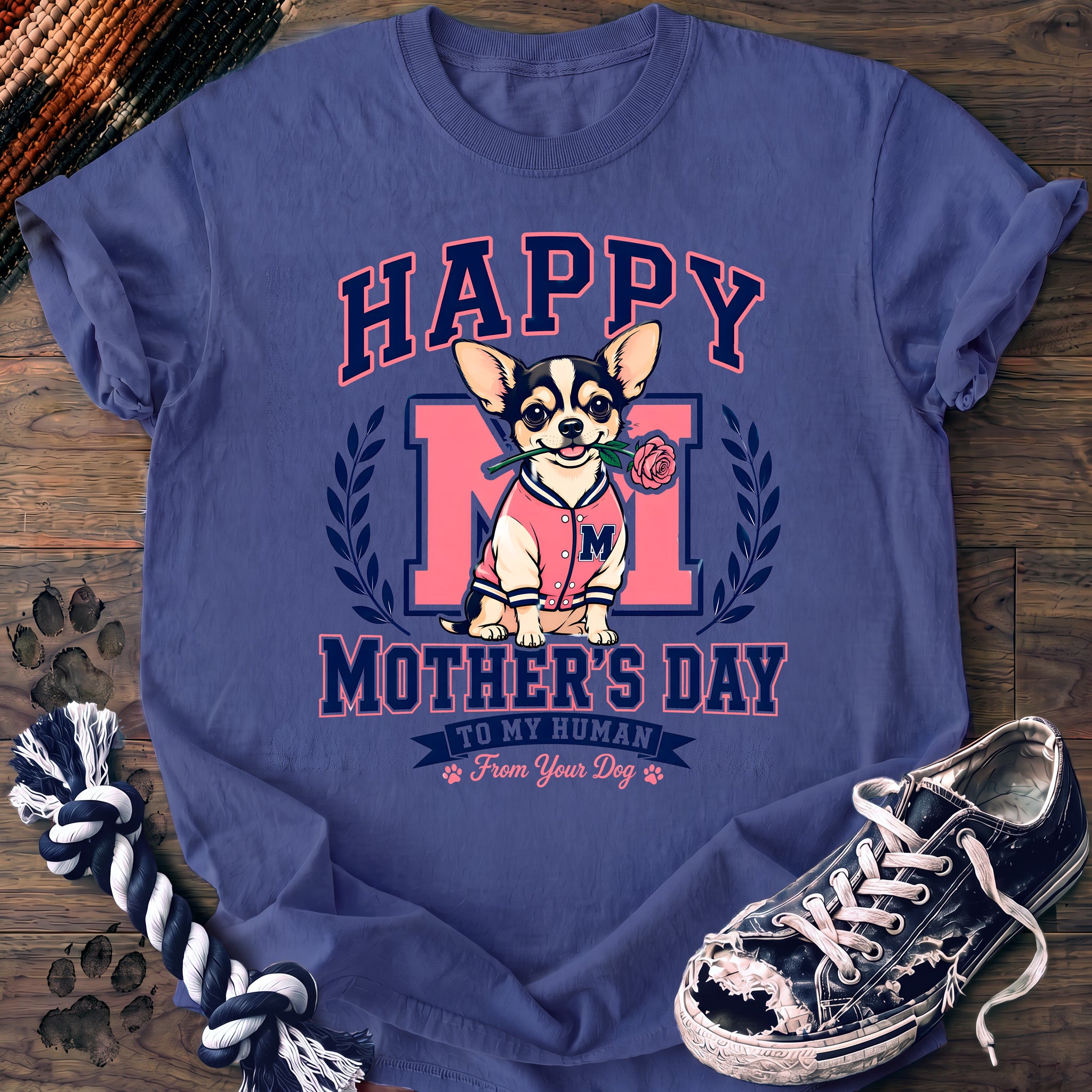 PAWSSION CLUB t-shirt in FloBlue color - SKU PC-0089