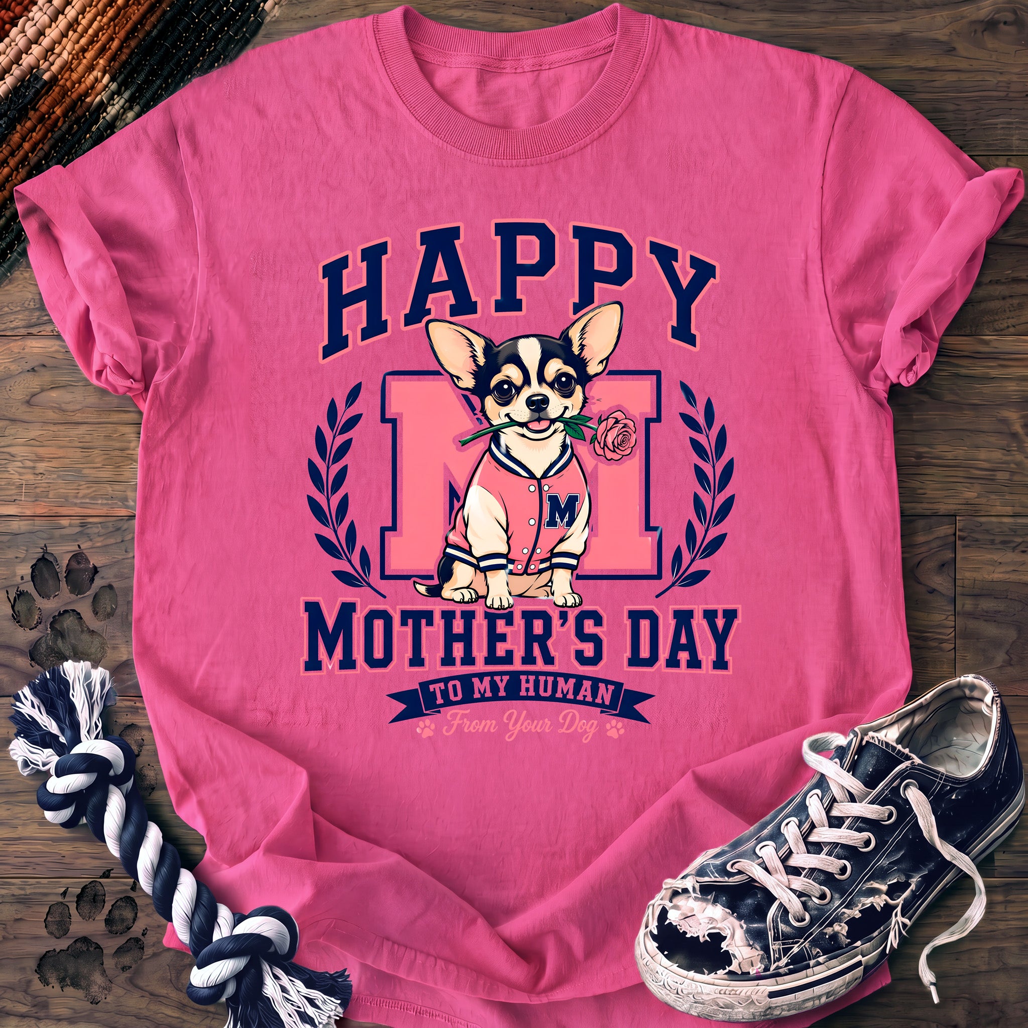 PAWSSION CLUB t-shirt in NeonPink color - SKU PC-0089