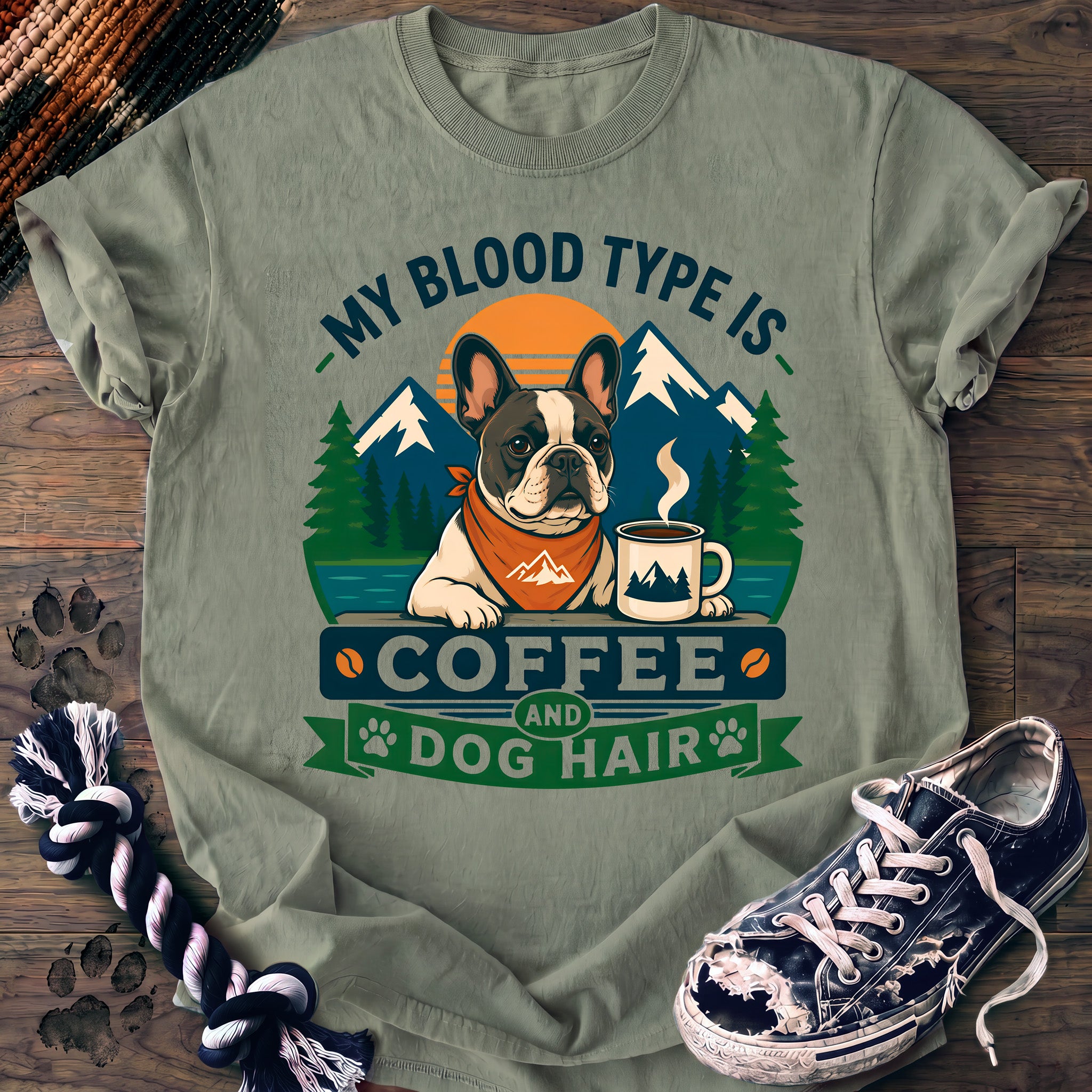 PAWSSION CLUB t-shirt in Bay color - SKU PC-0090