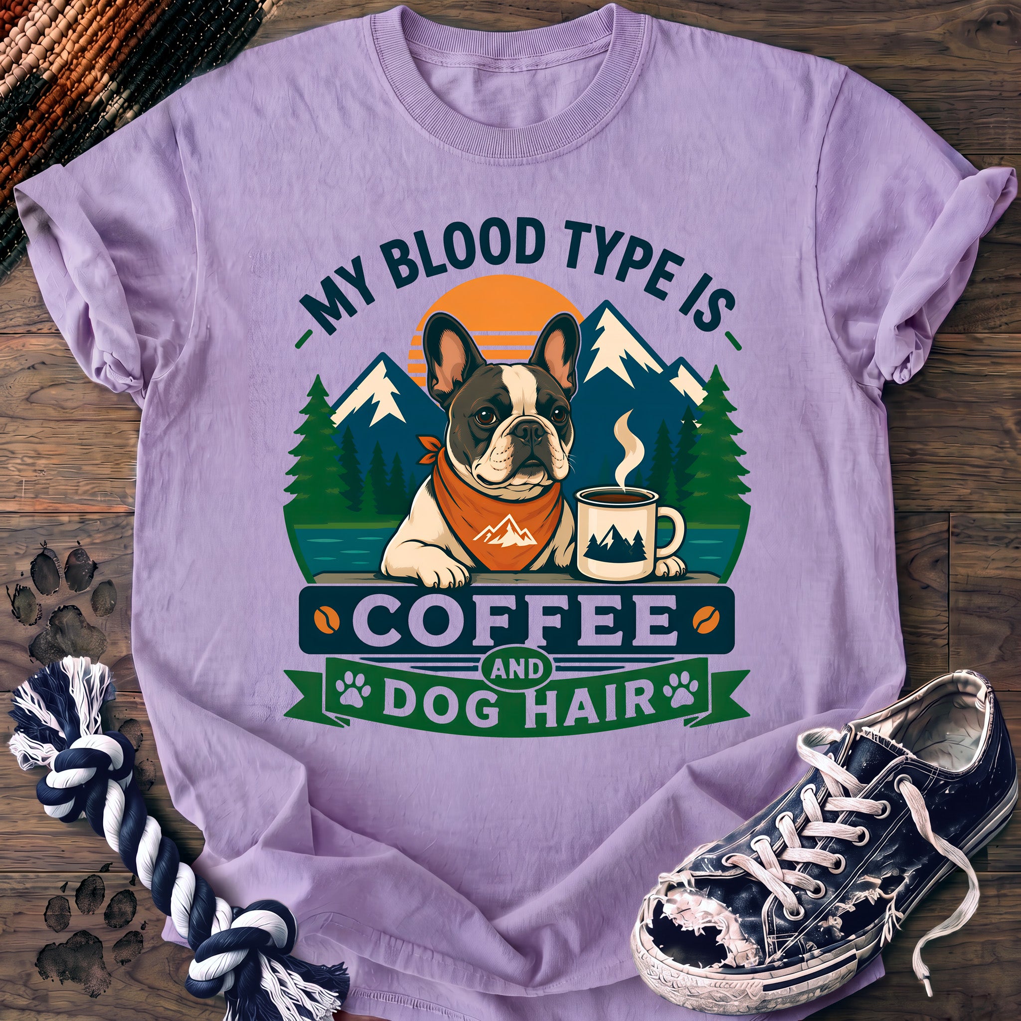 PAWSSION CLUB t-shirt in Orchid color - SKU PC-0090