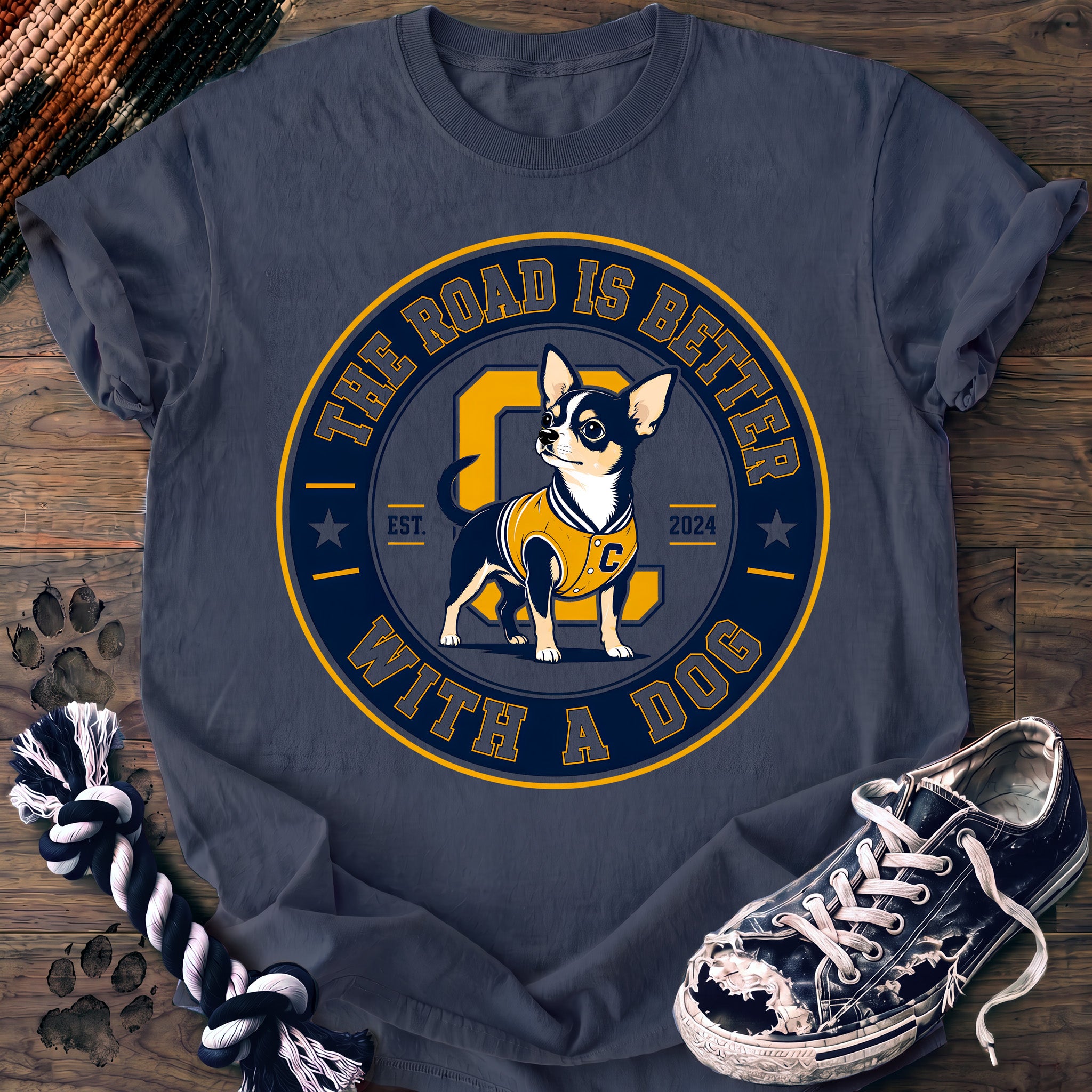 PAWSSION CLUB t-shirt in BlueJean color - SKU PC-0091