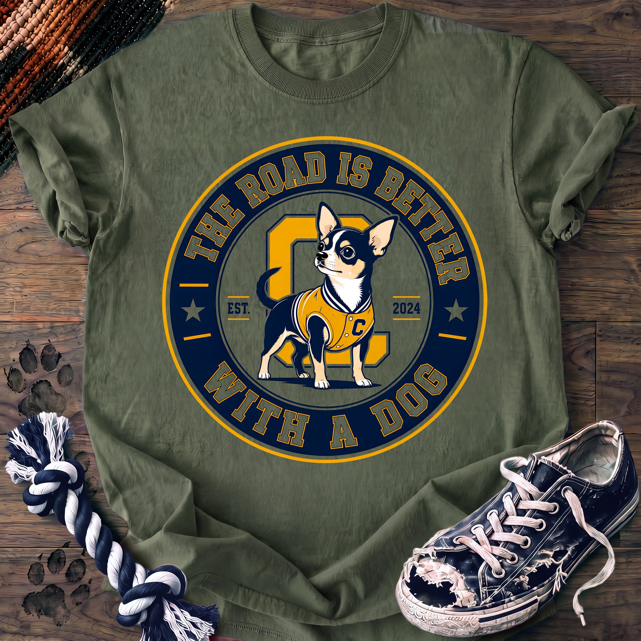 PAWSSION CLUB t-shirt in LightGreen color - SKU PC-0091
