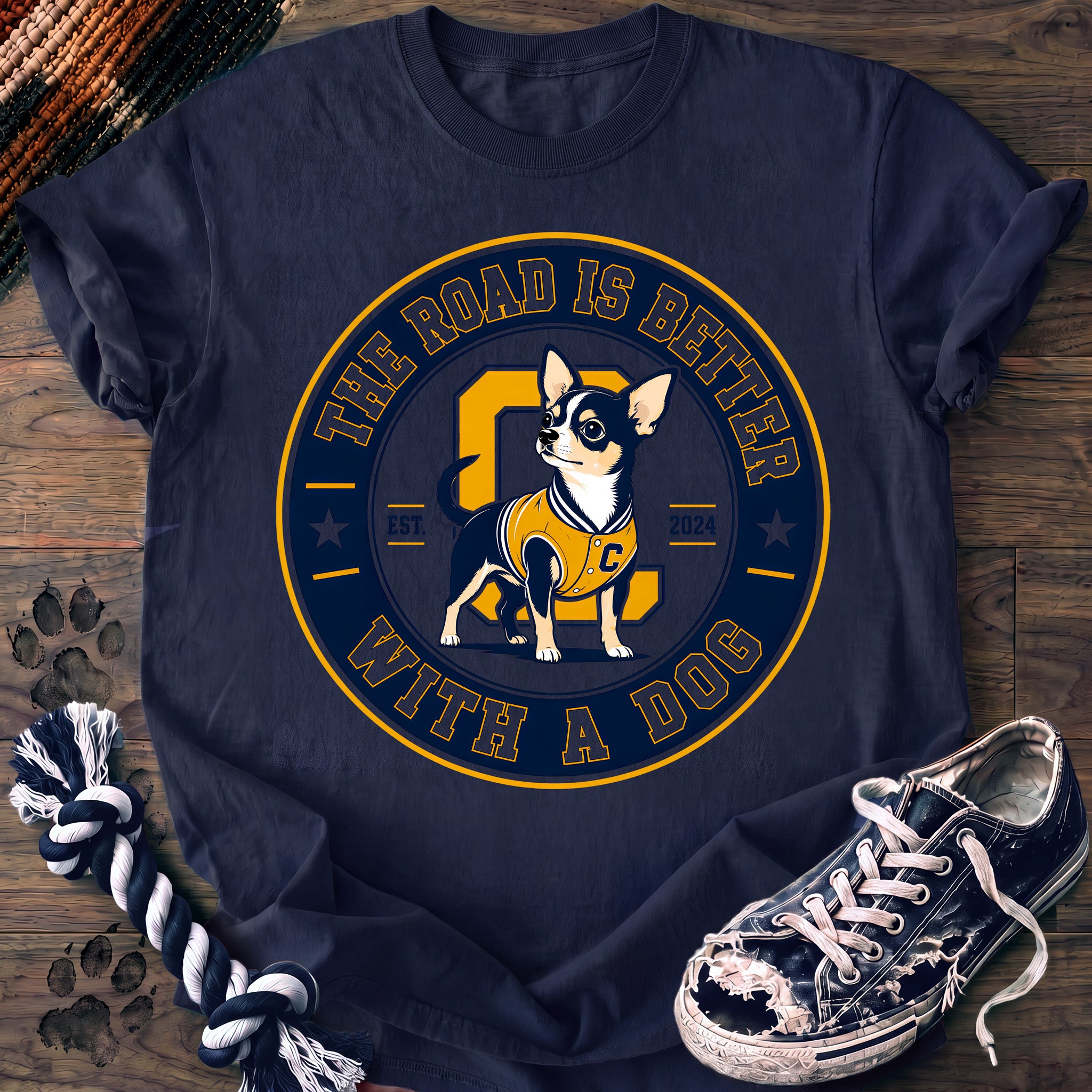 PAWSSION CLUB t-shirt in Navy color - SKU PC-0091