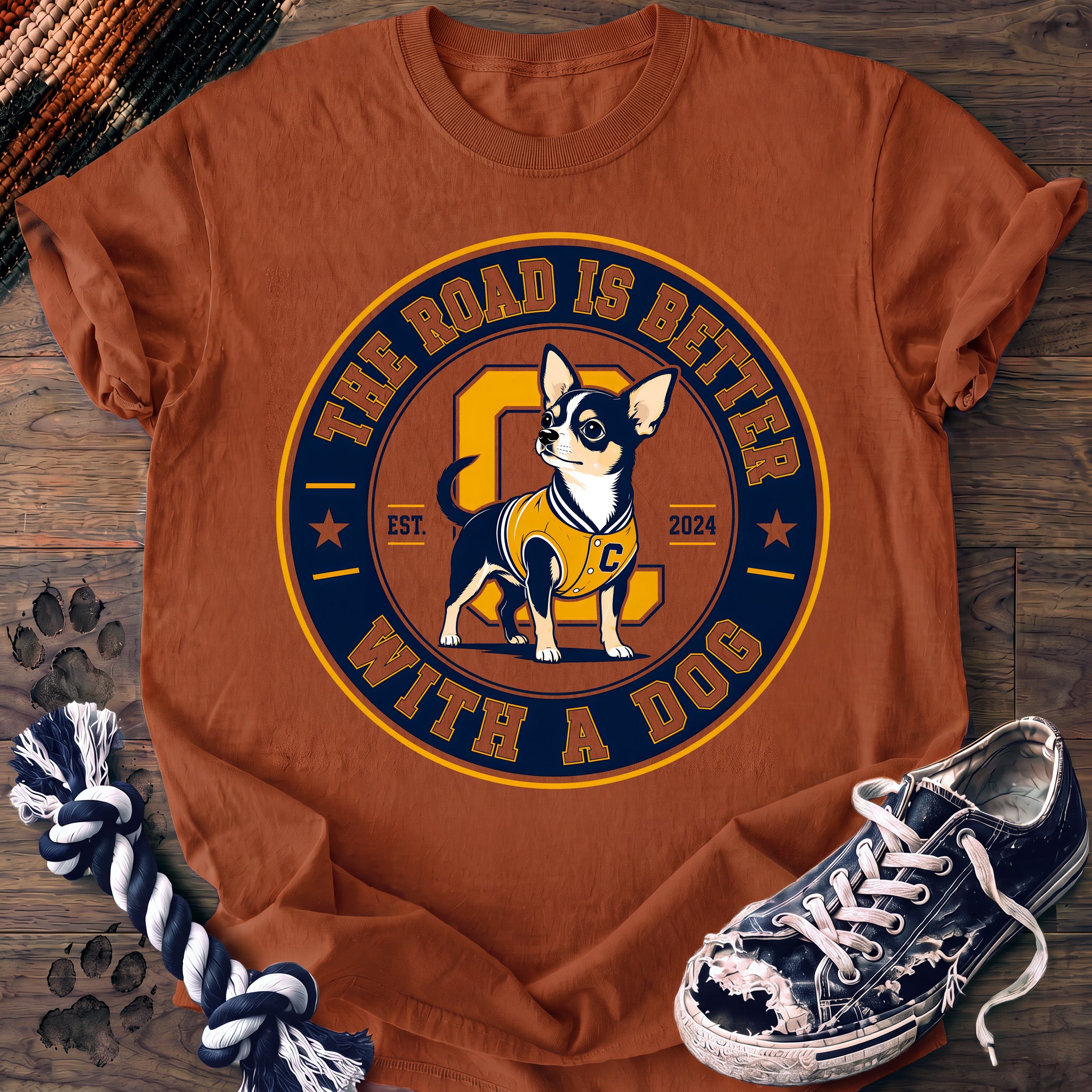 PAWSSION CLUB t-shirt in Yam color - SKU PC-0091