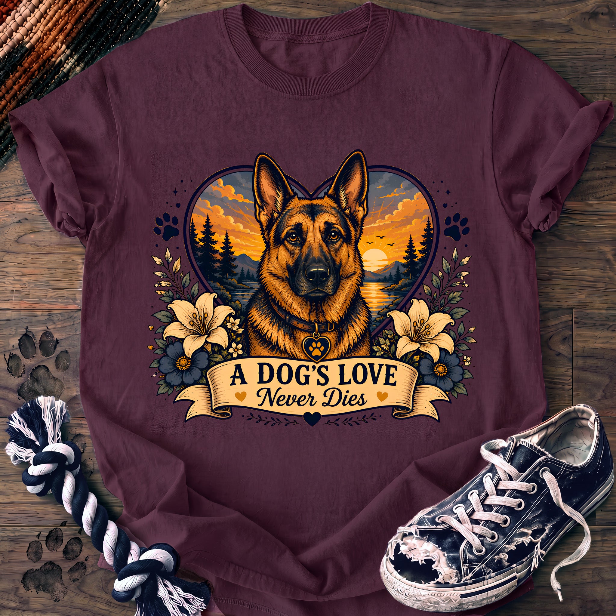 PAWSSION CLUB t-shirt in Berry color - SKU PC-0092
