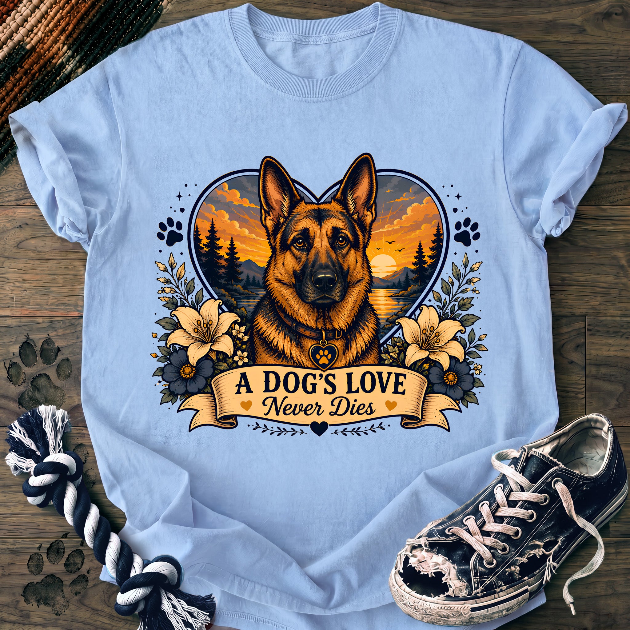 PAWSSION CLUB t-shirt in Chambray color - SKU PC-0092