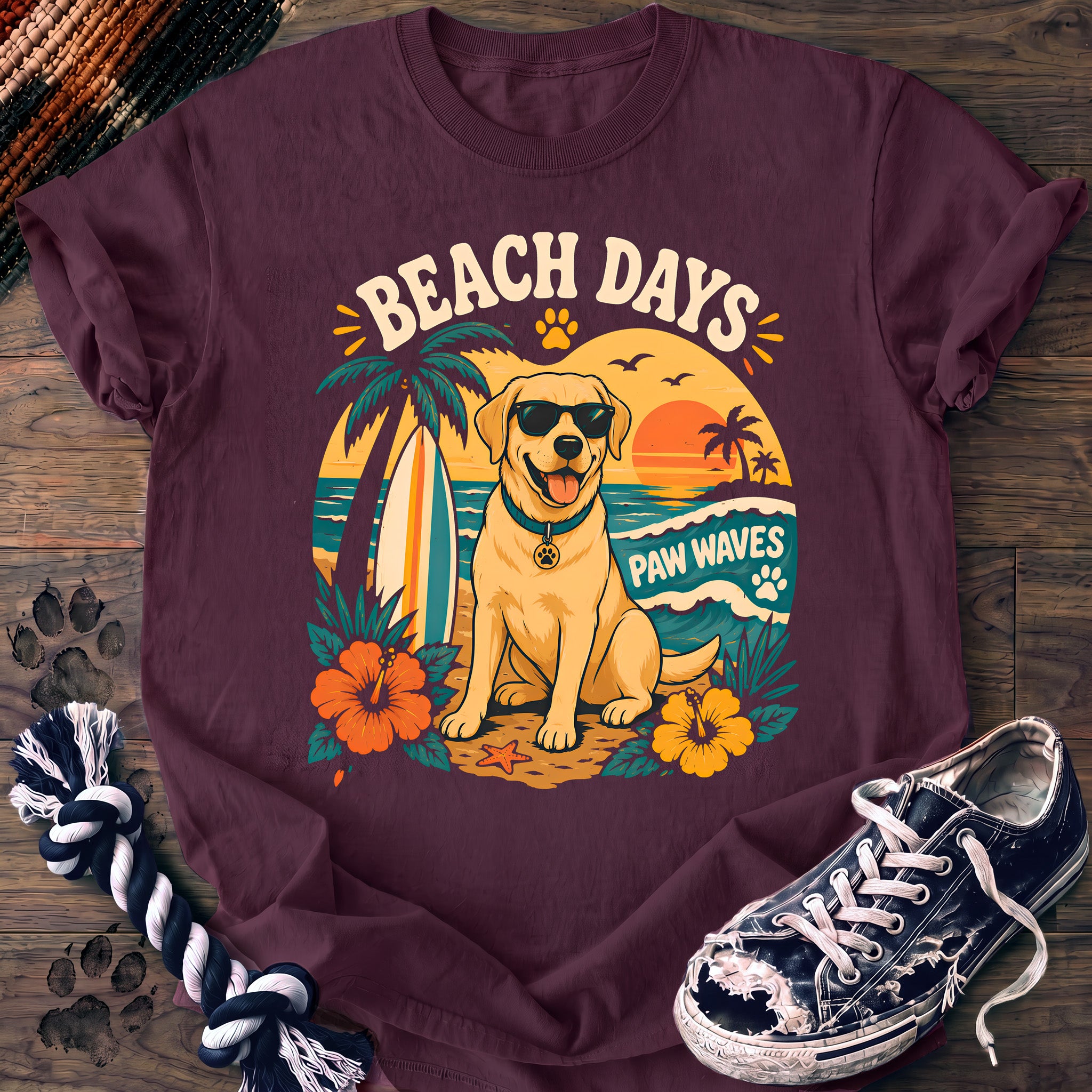 PAWSSION CLUB t-shirt in Berry color - SKU PC-0095