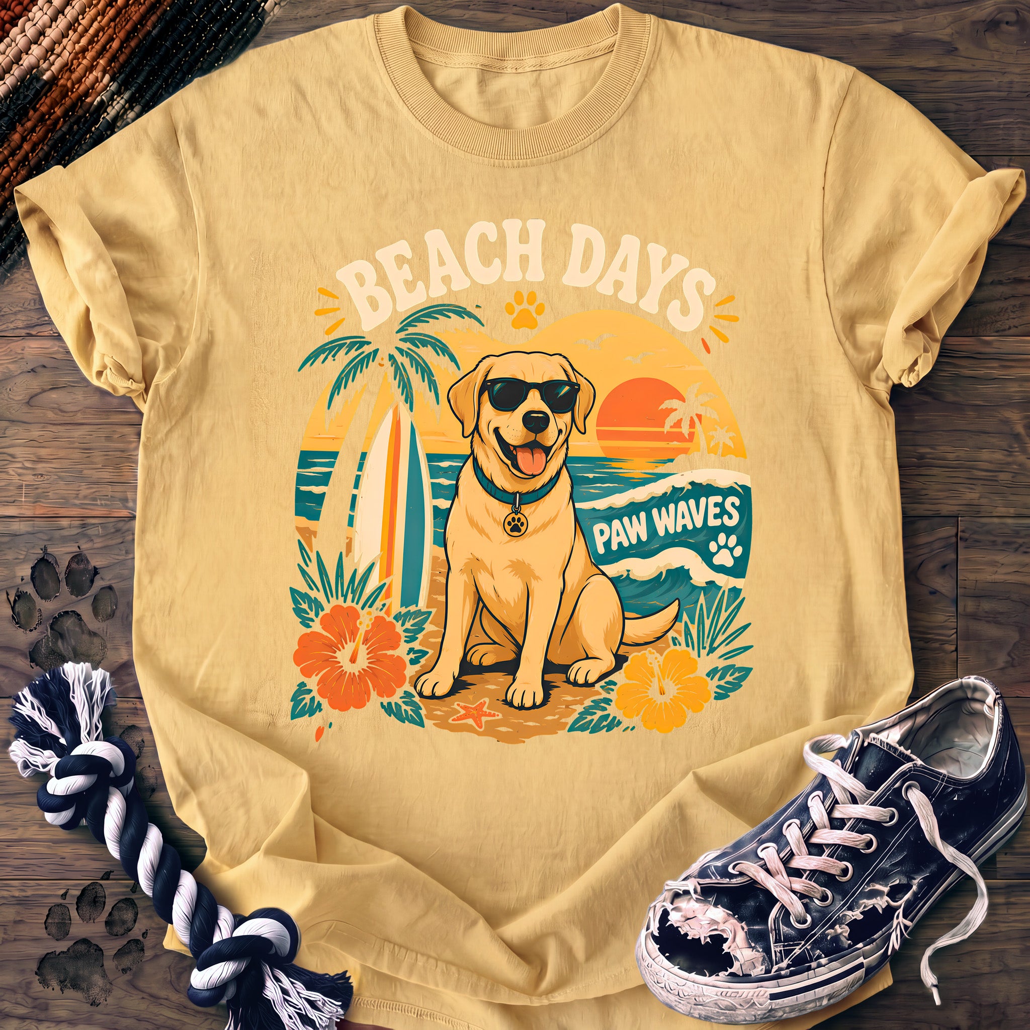 PAWSSION CLUB t-shirt in Butter color - SKU PC-0095
