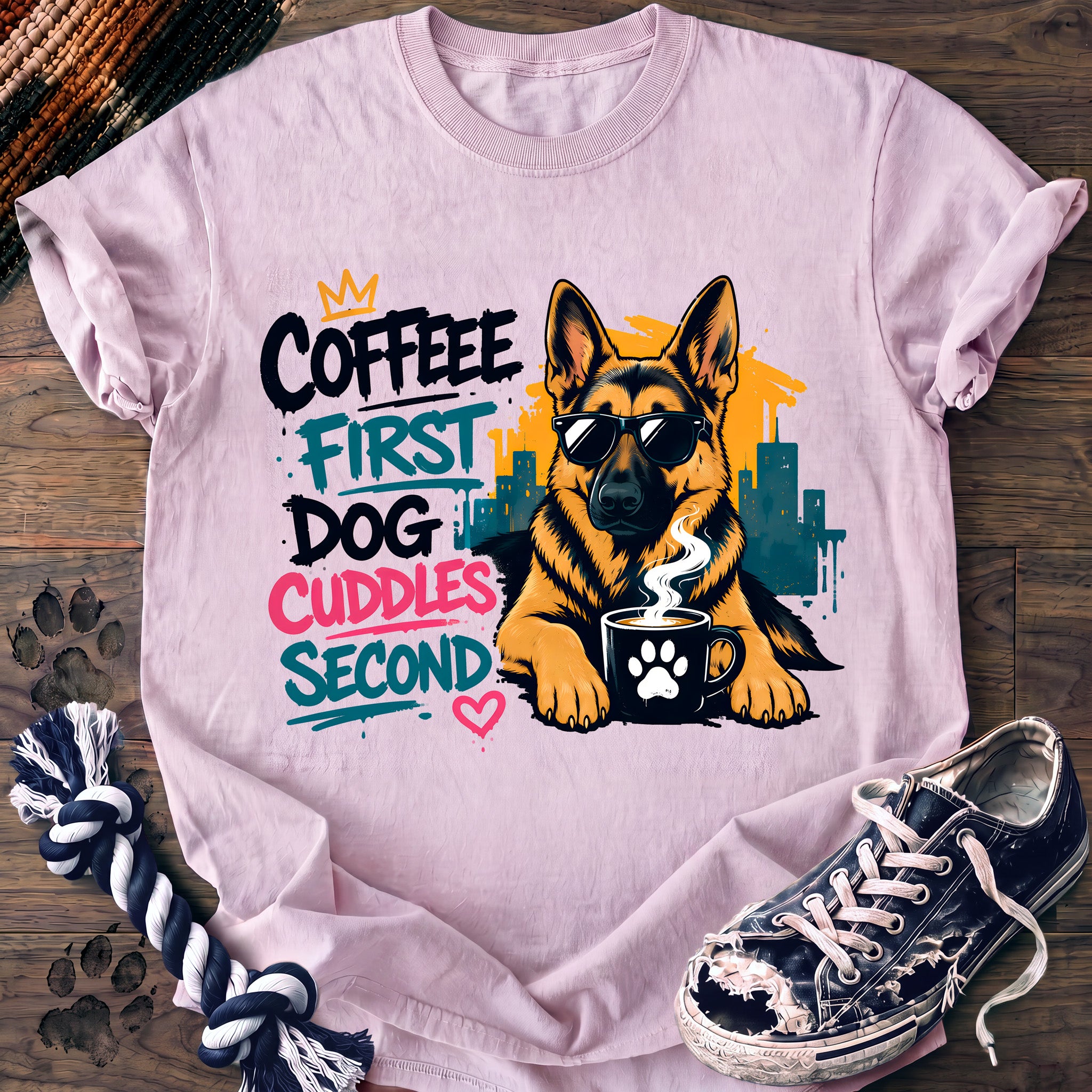 PAWSSION CLUB t-shirt in Blossom color - SKU PC-0096