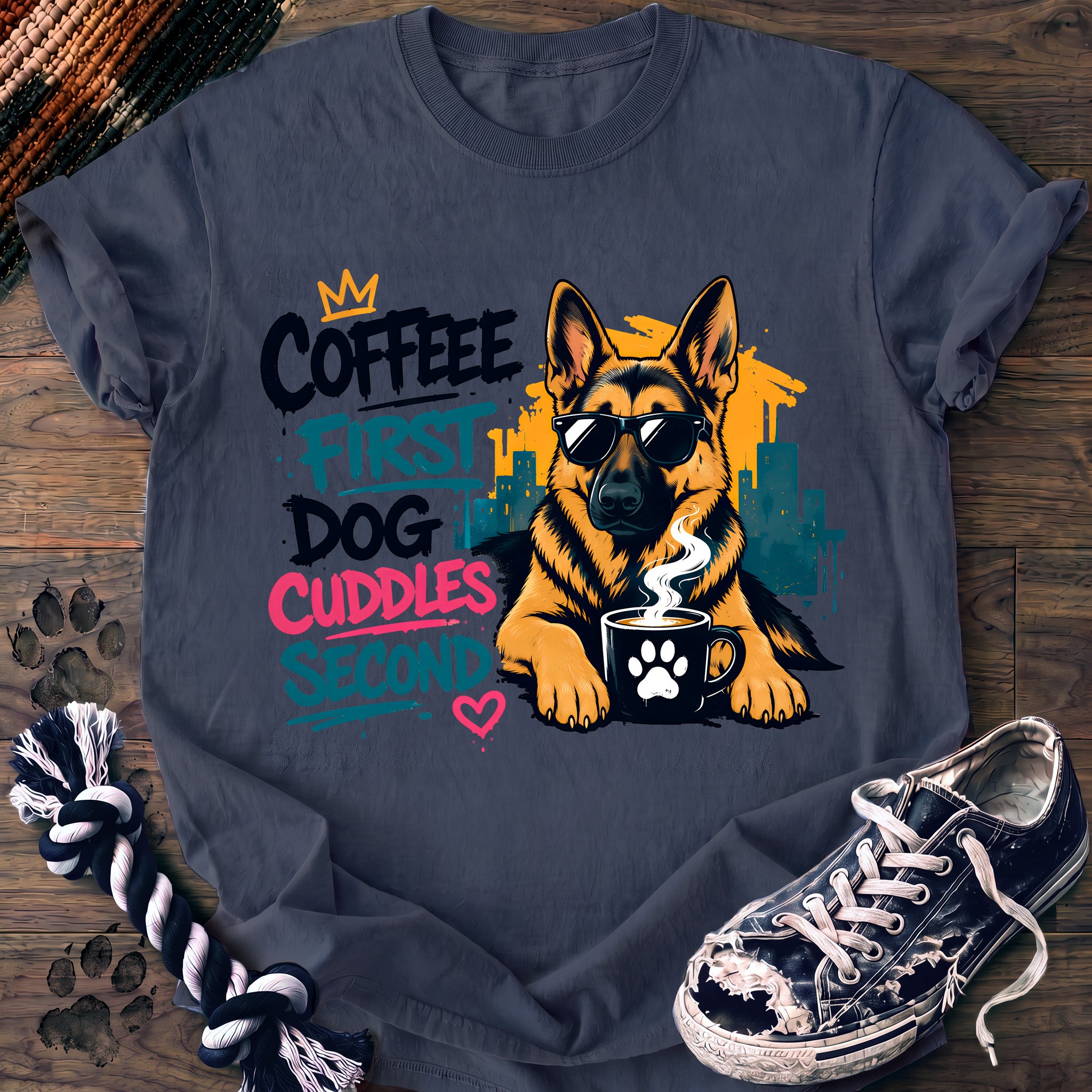 PAWSSION CLUB t-shirt in BlueJean color - SKU PC-0096