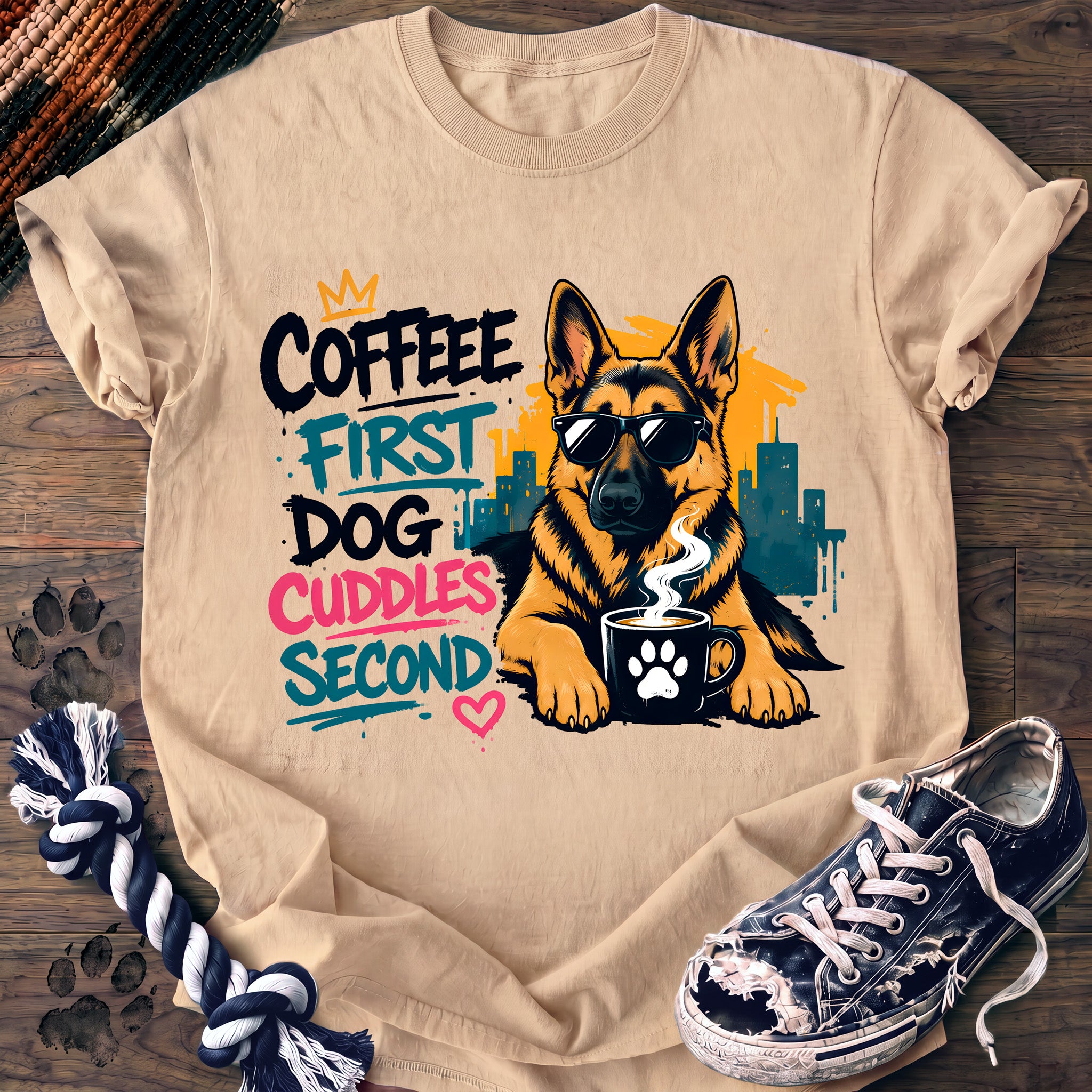 PAWSSION CLUB t-shirt in Ivory color - SKU PC-0096