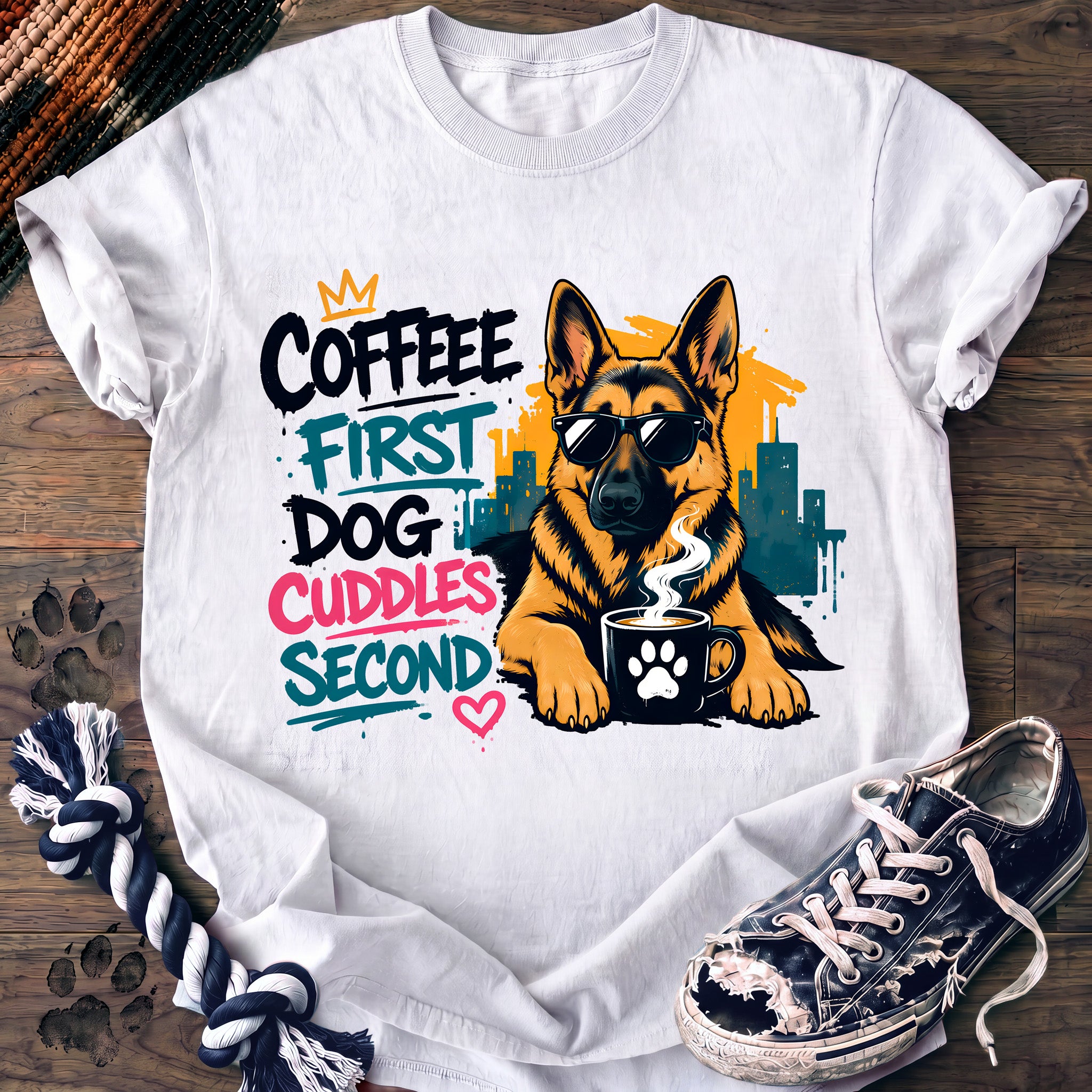 PAWSSION CLUB t-shirt in White color - SKU PC-0096