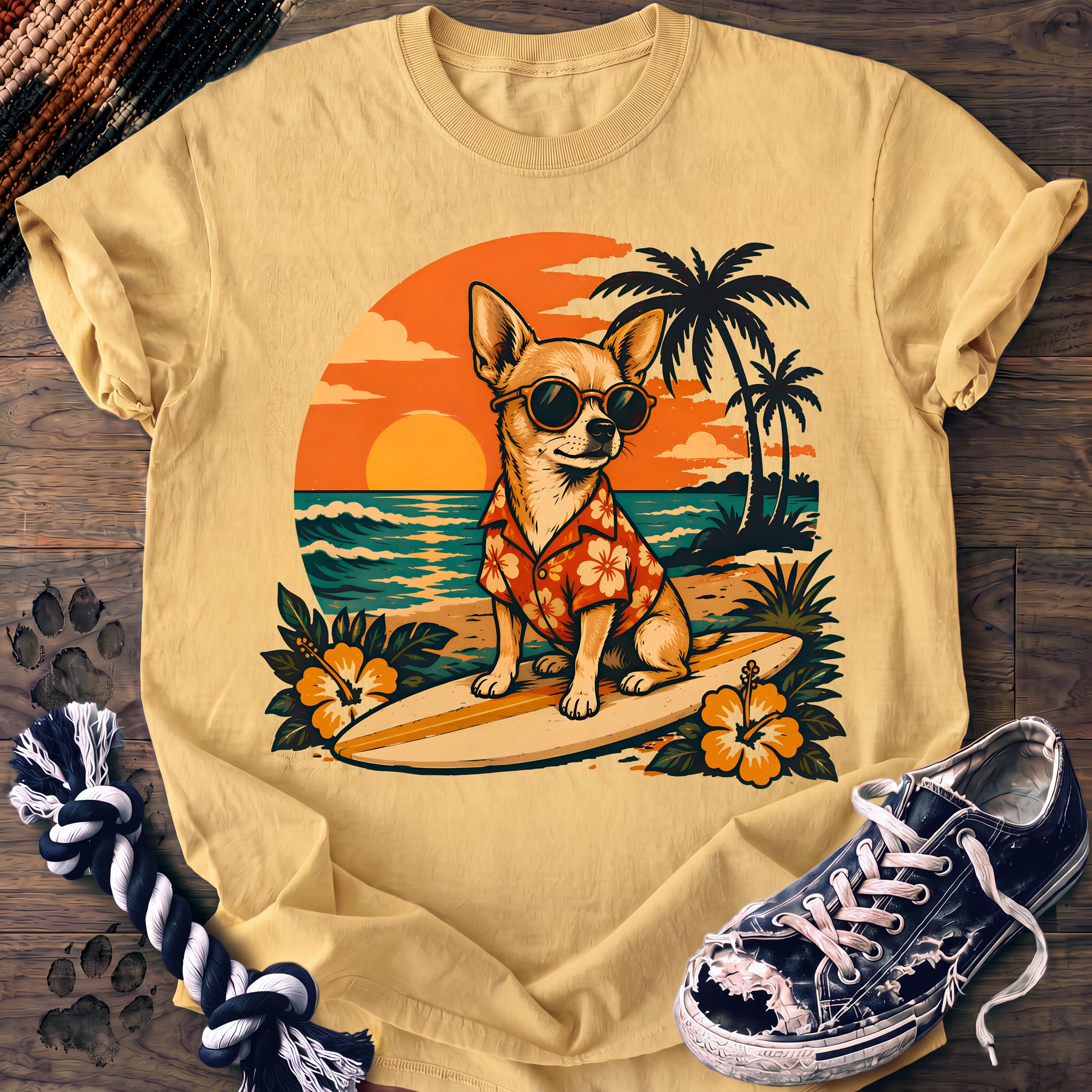 PAWSSION CLUB t-shirt in Butter color - SKU PC-0098