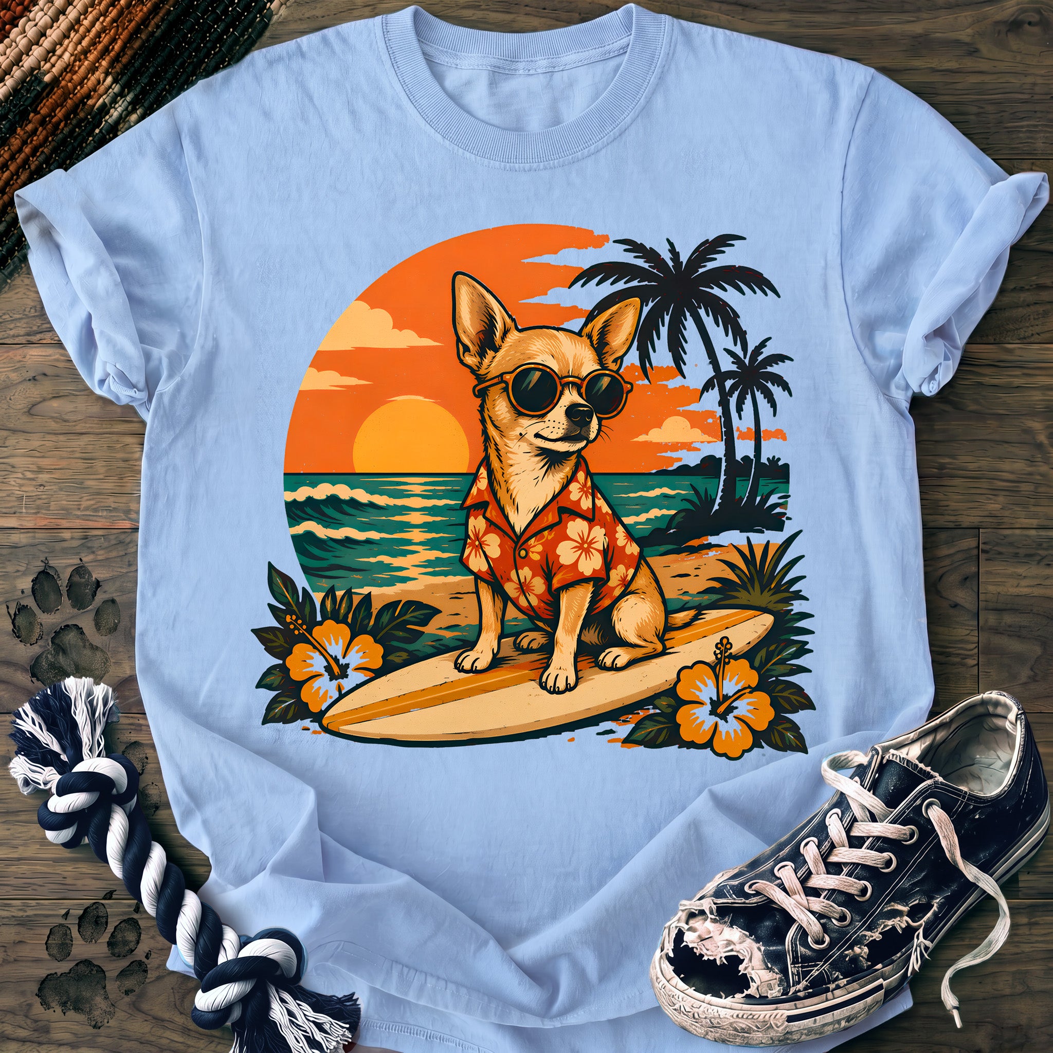 PAWSSION CLUB t-shirt in Chambray color - SKU PC-0098