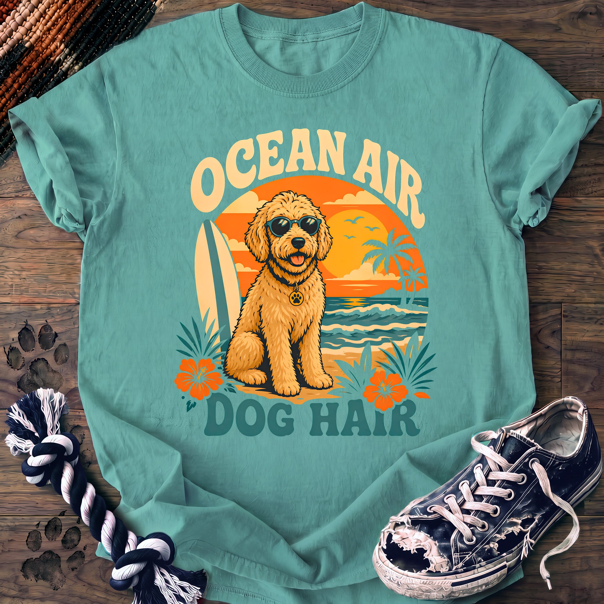 PAWSSION CLUB t-shirt in ChalkyMint color - SKU PC-0099