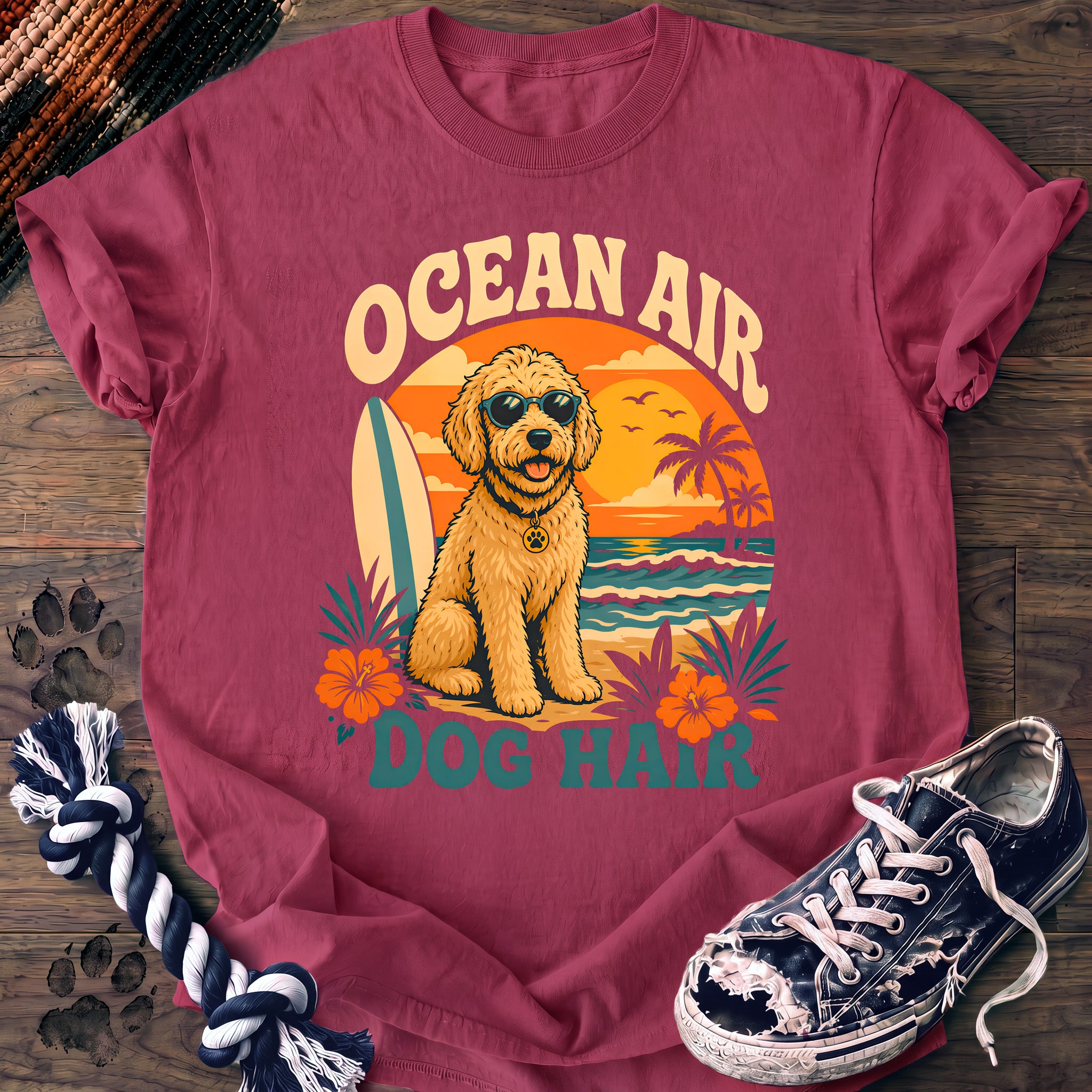PAWSSION CLUB t-shirt in Crunchberry color - SKU PC-0099