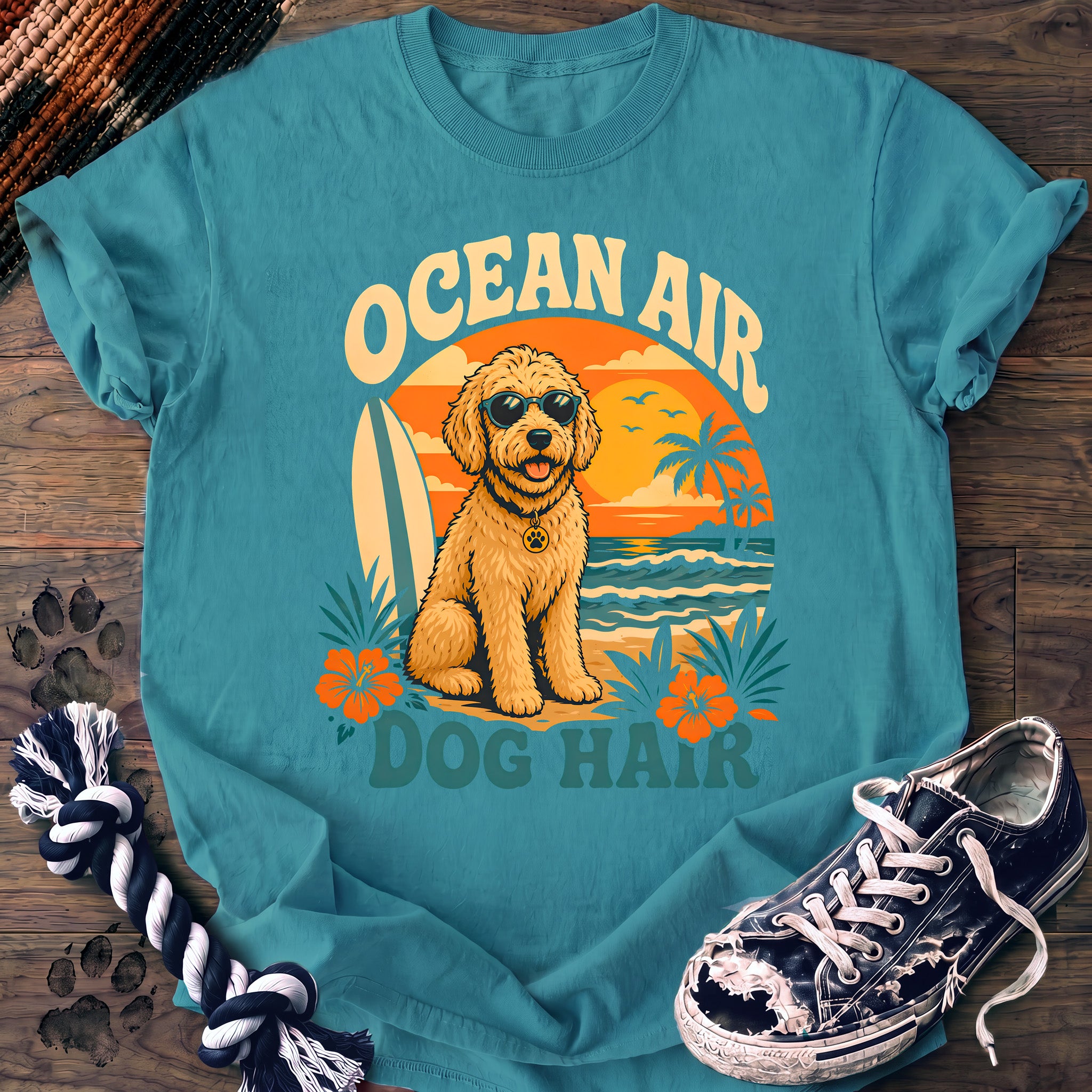 PAWSSION CLUB t-shirt in LagoonBlue color - SKU PC-0099