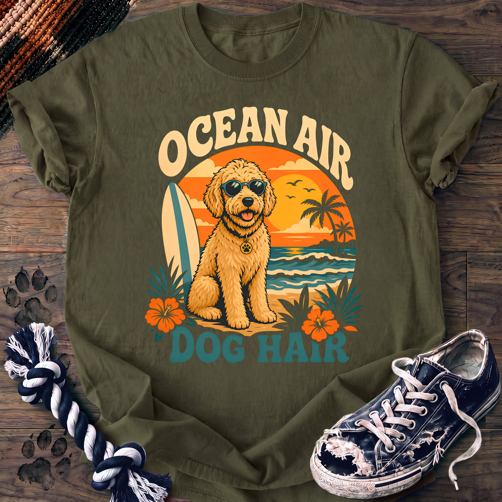 PAWSSION CLUB t-shirt in Moss color - SKU PC-0099