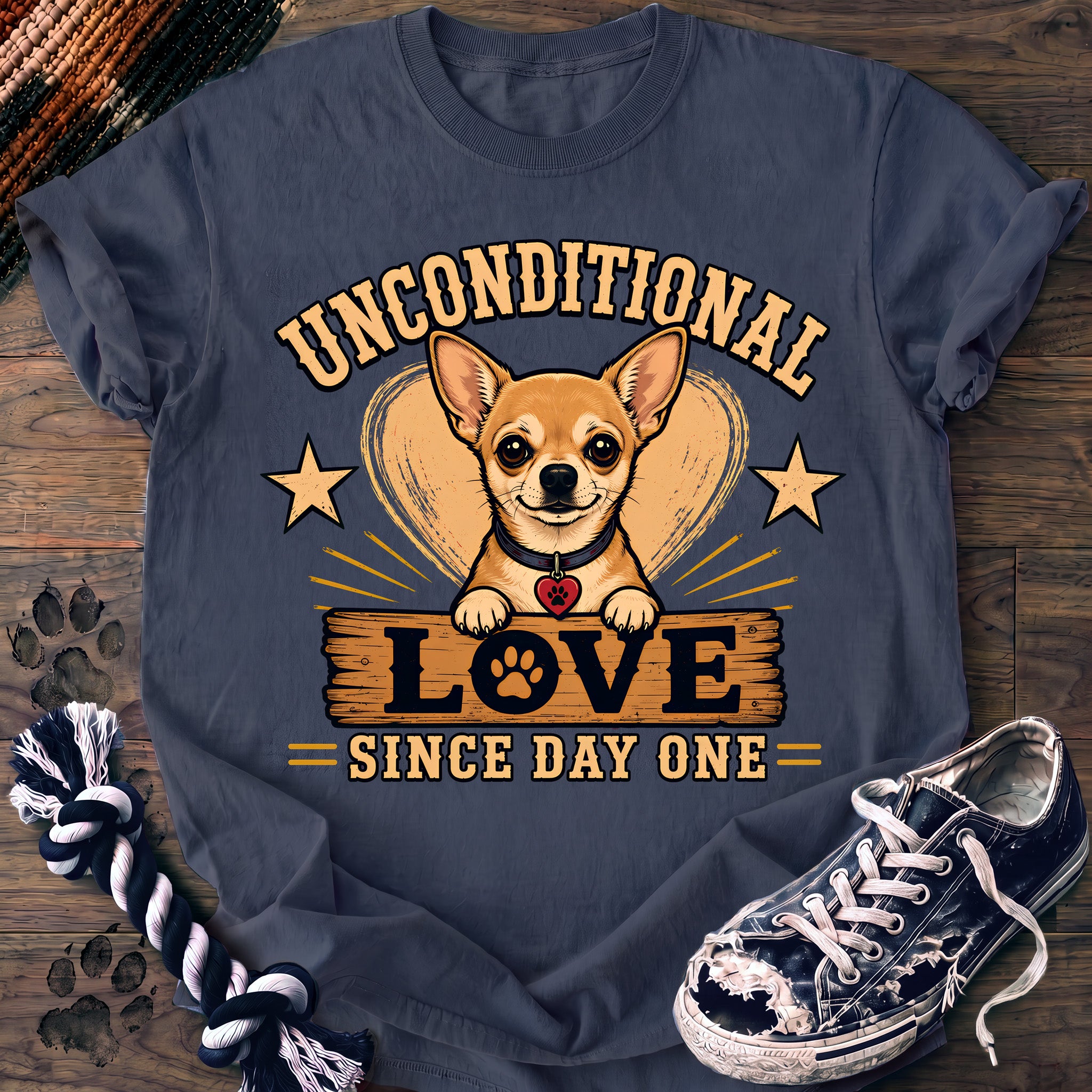 PAWSSION CLUB t-shirt in BlueJean color - SKU PC-0101