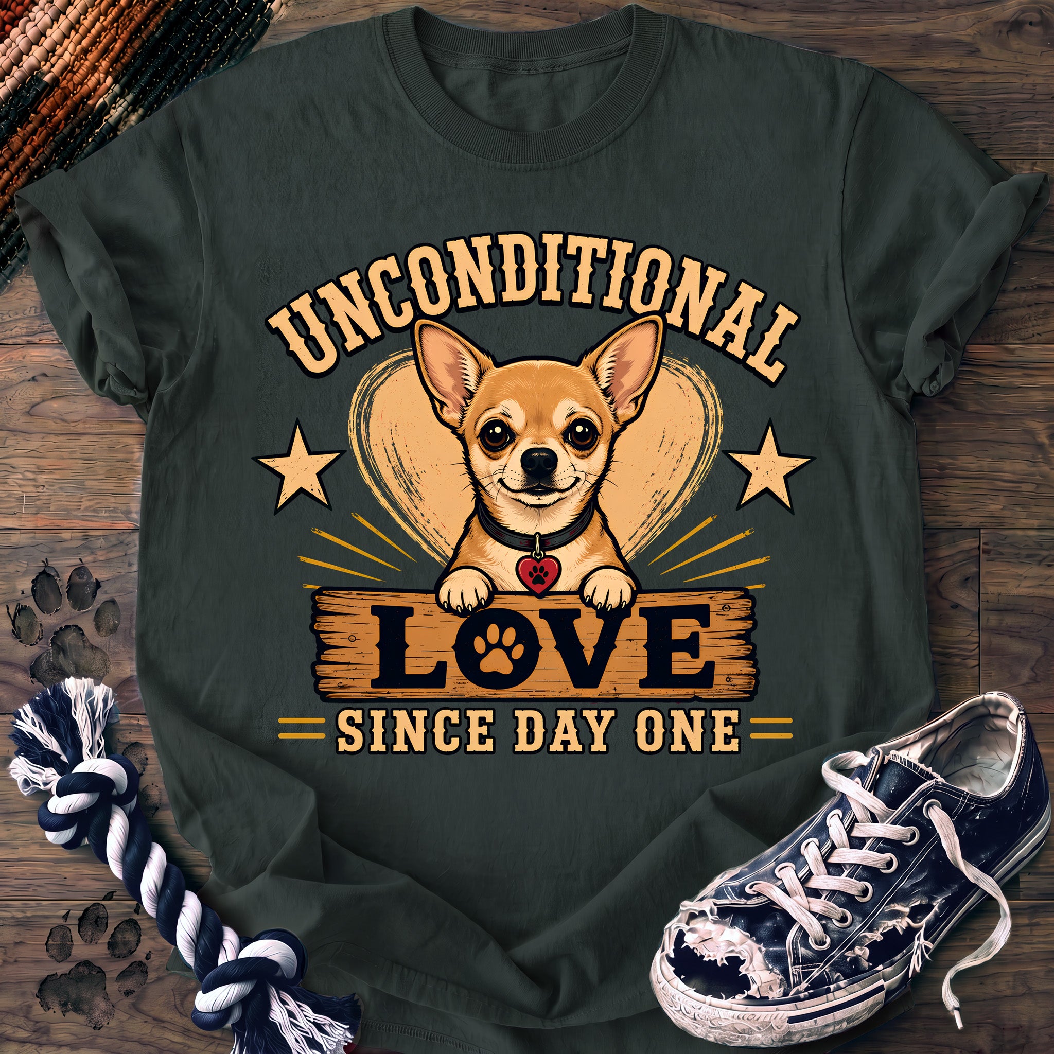 PAWSSION CLUB t-shirt in BlueSpruce color - SKU PC-0101